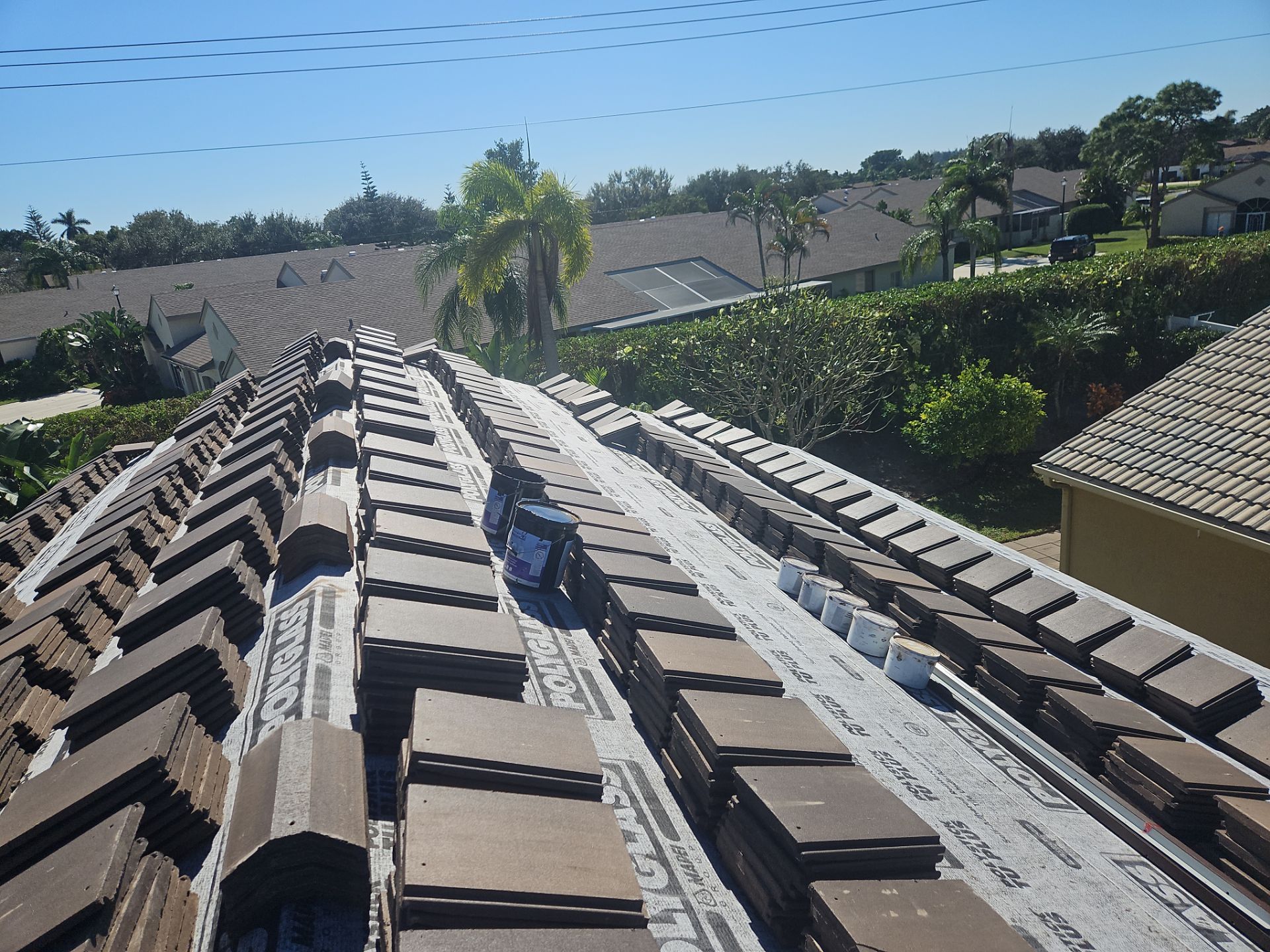 Residential Roofing Installation using Eagle Roofing Tile by BLUES BROTHERS ROOFING