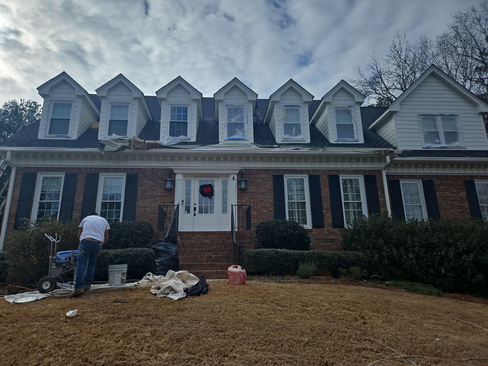 Dormer Siding Replacement using James Hardie Lap Siding in Atlanta, GA by Nelson Exteriors