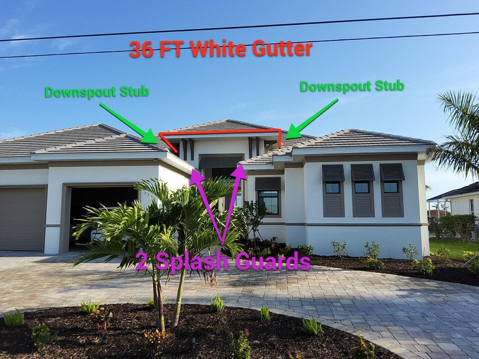 Seamless Aluminum Gutter Installation using 6 Inch Seamless Gutters in Cape Coral FL by Gutter Professors