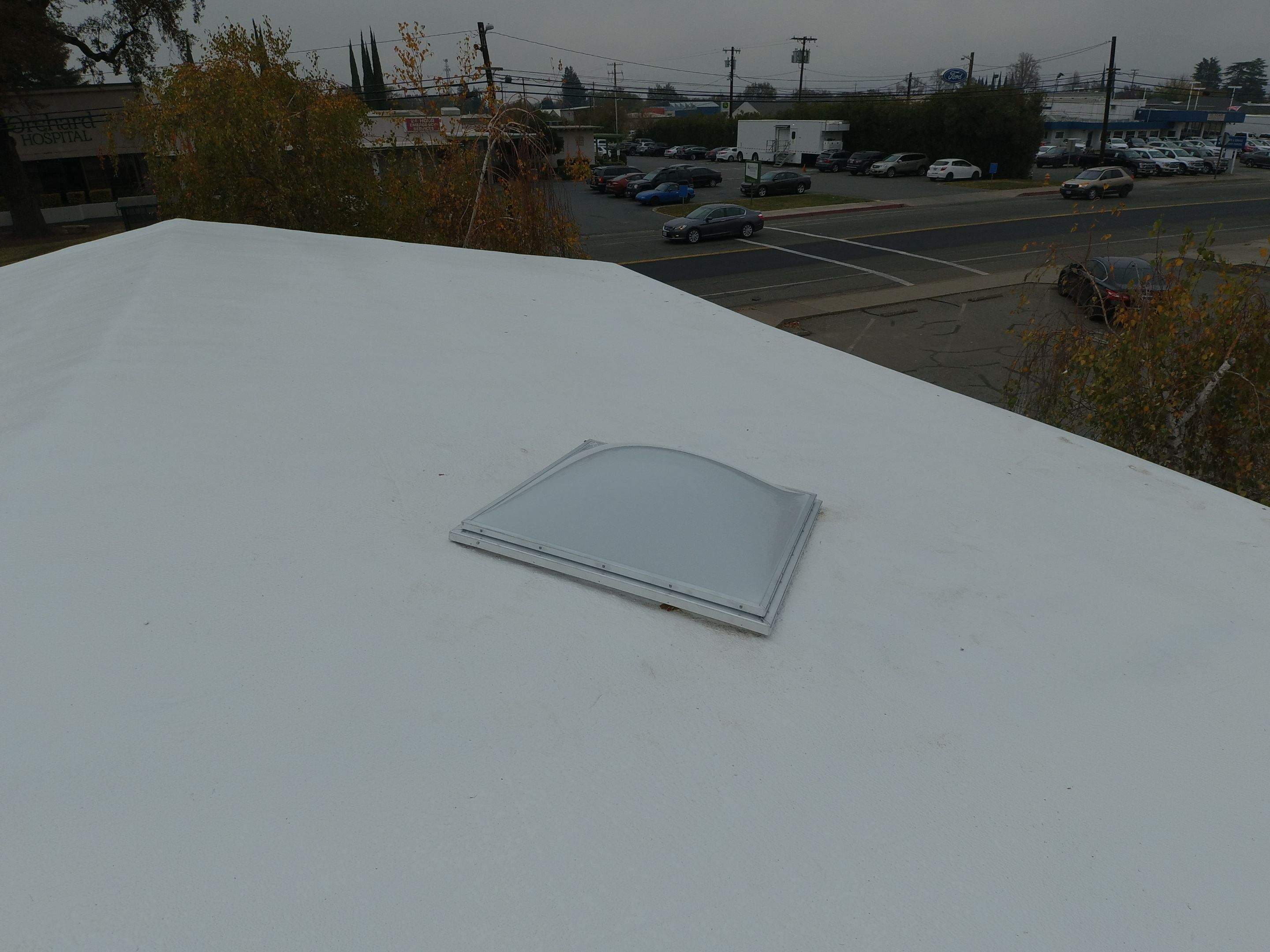 Spray foam and coatings using Conklin Benchmark/PUMA XL coatings and spray foam by Straight Edge Roofing Inc