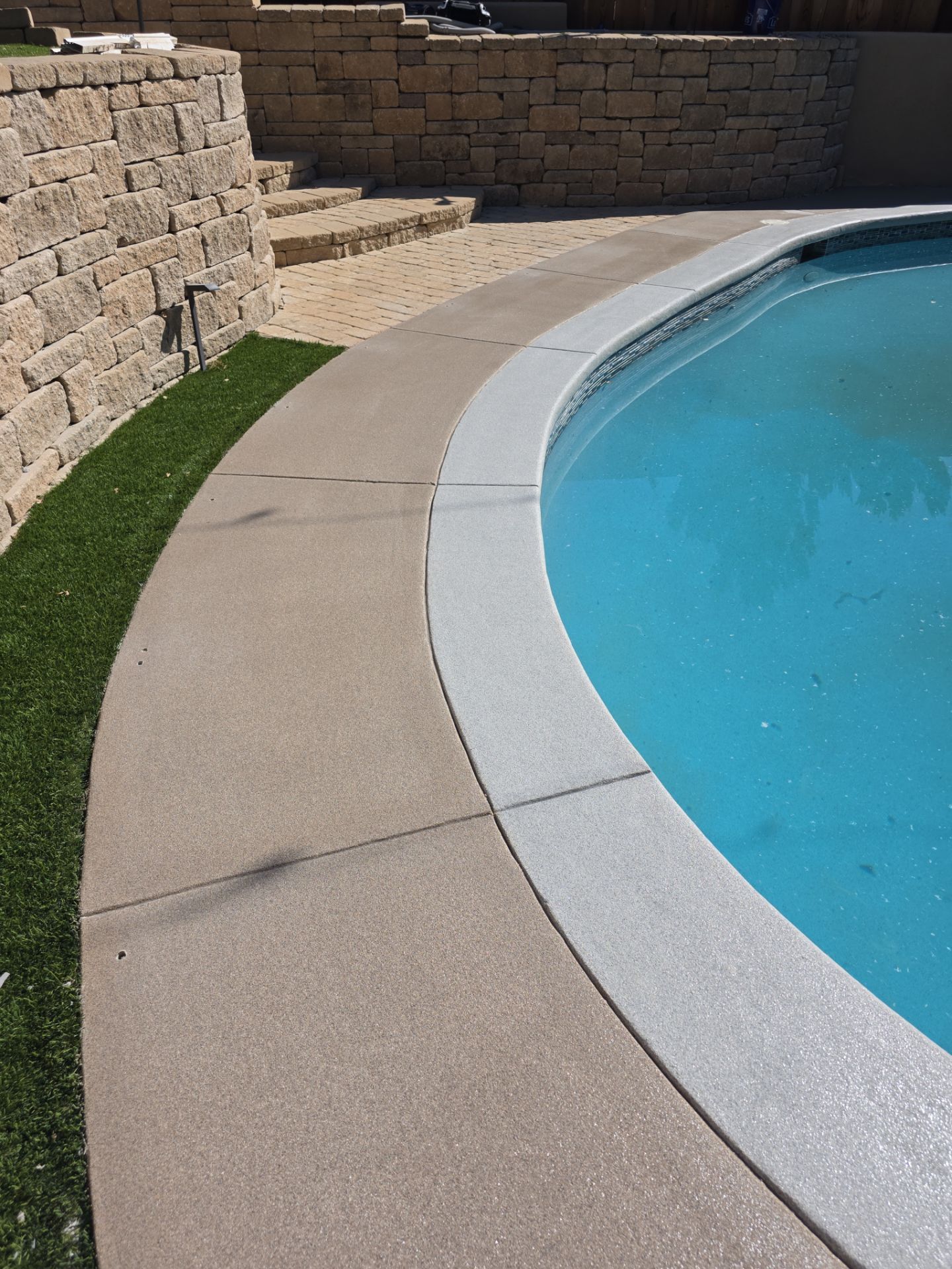 Quartz 2 tone Pool deck by Matt Gifford Painting LLC