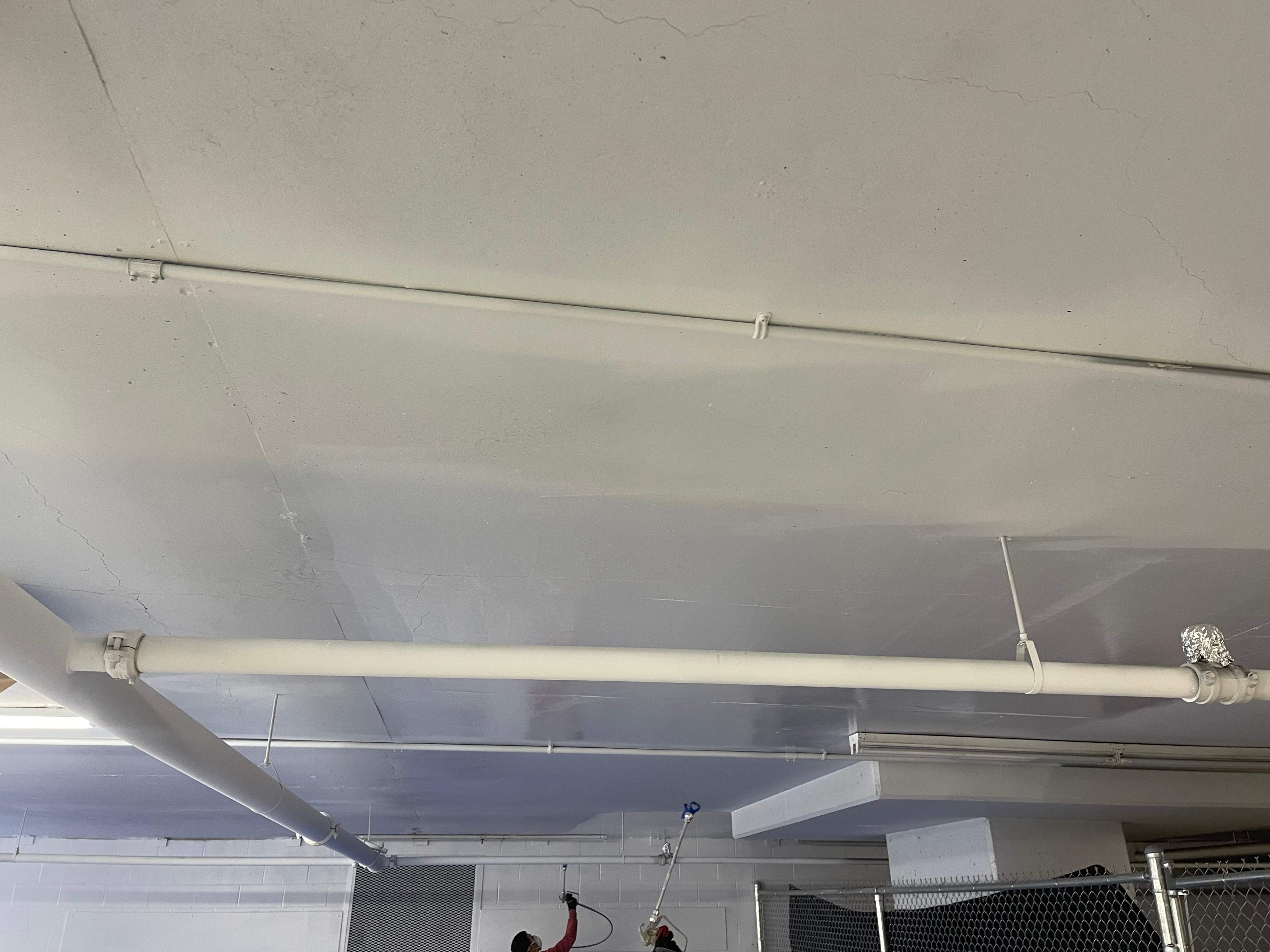 Commercial Ceiling Painting – Downtown Location by YVR Construction Group