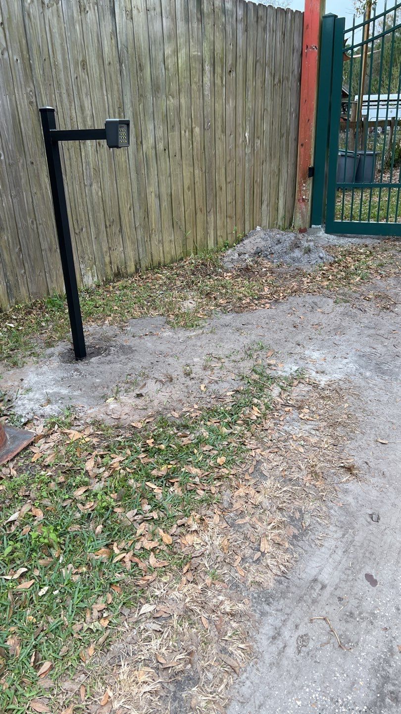 Farmhouse Estate Gate With Liftmaster Gate Operator by Asap fence and gates, LLC