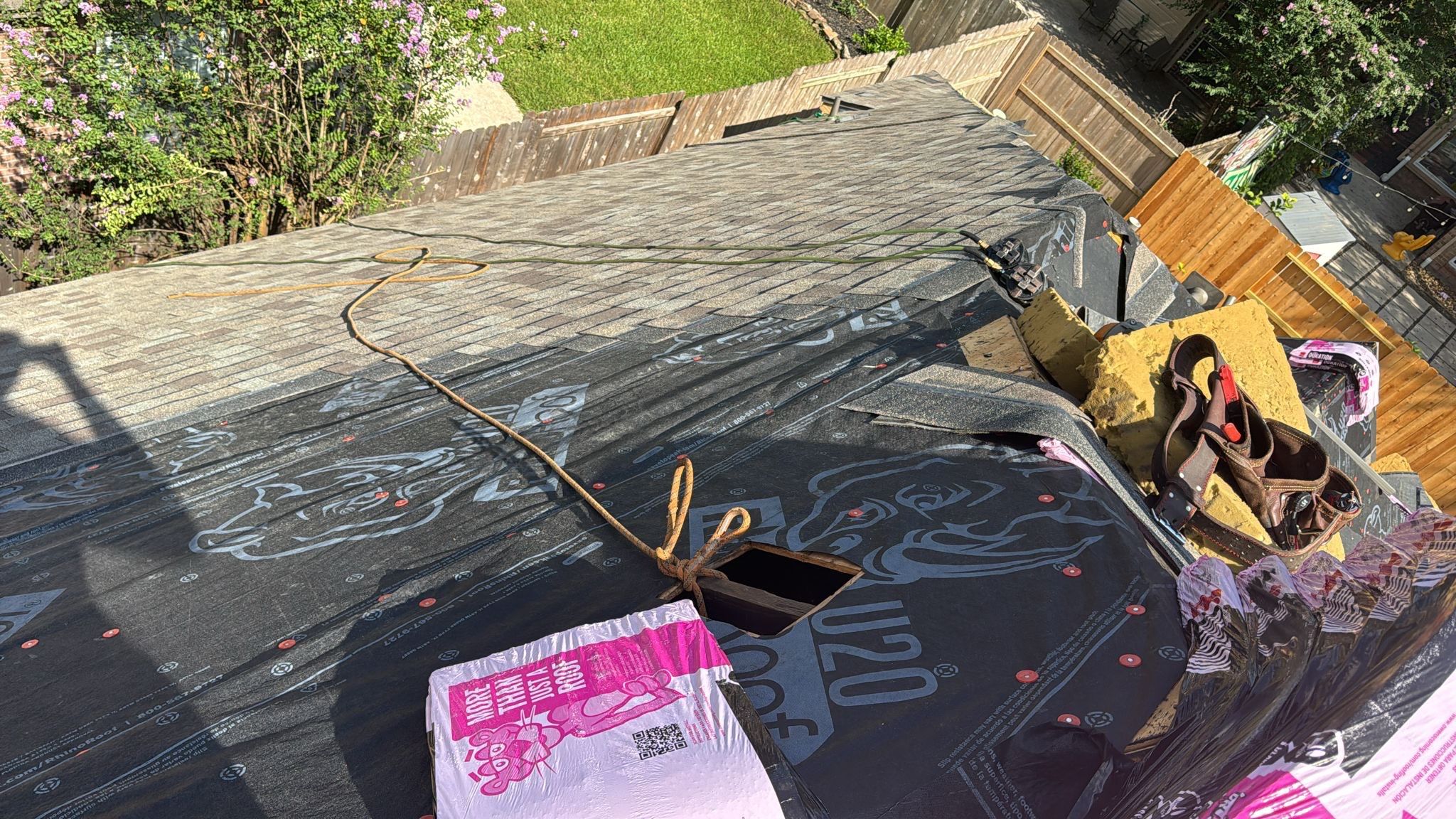 Residential Roofing Installation using Owen's Corning Duration (Lifetime) Shingles by Roof Repair Company