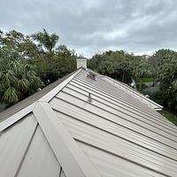 24ga 1.5" Mechanical Seam Buckskin  by Total Roofing System The Metal Roof Experts
