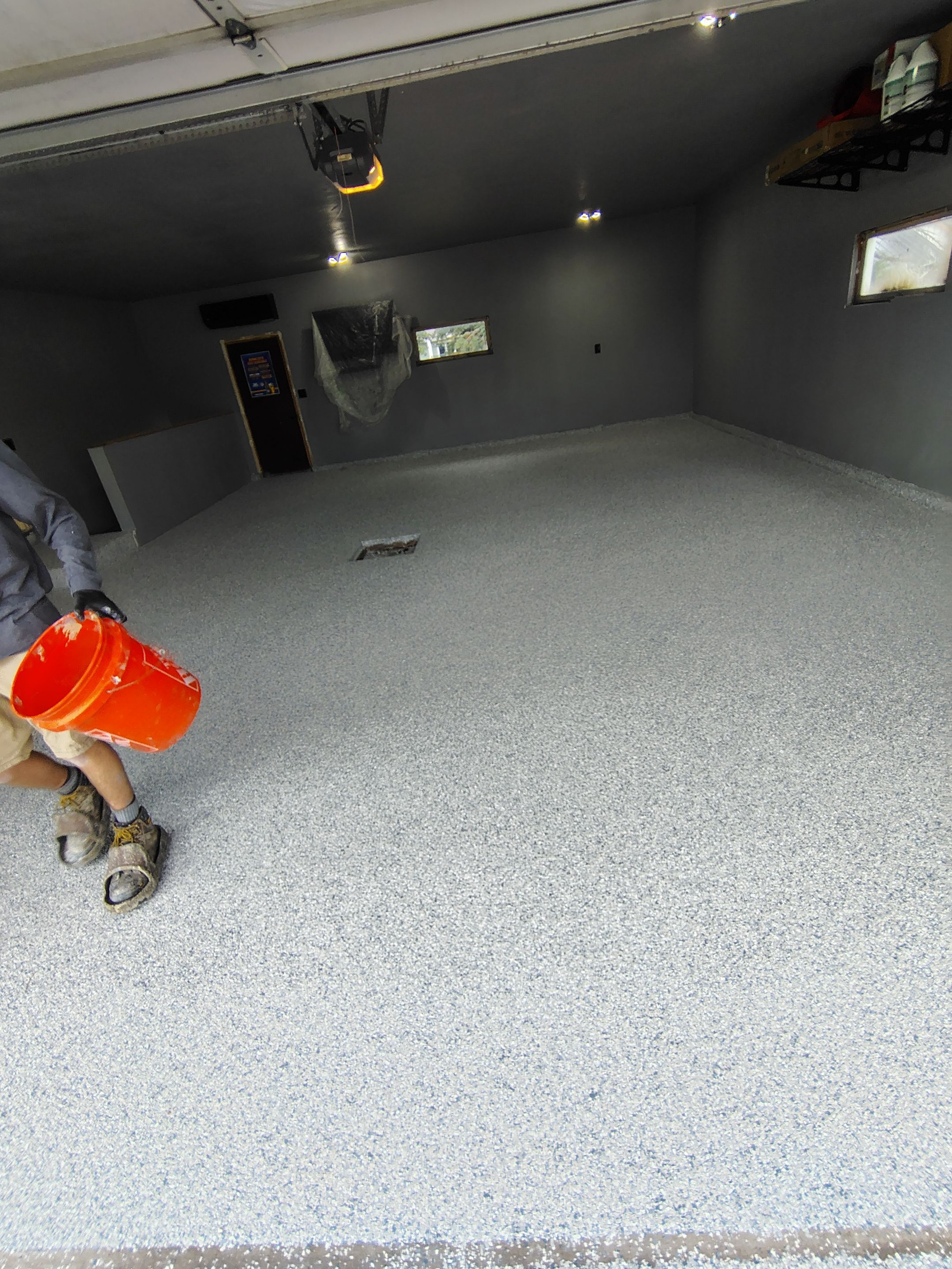 Garage Floor Concrete Coating and Surface Restoration in Colman by Select Painting, Coatings & Garage Cabinets