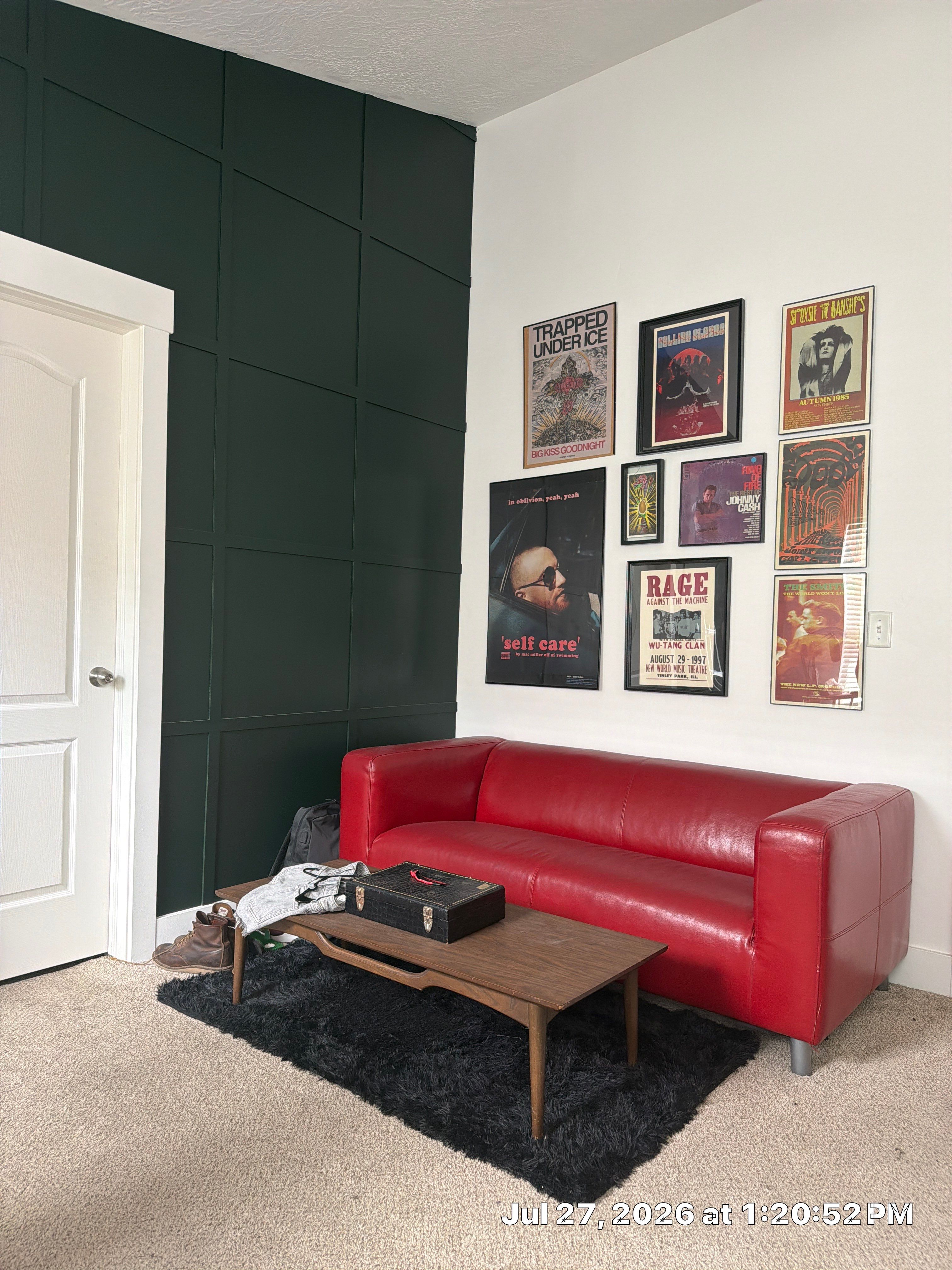 Custom Grid Board and Batten Accent Wall in South Salt Lake by CompanyCam Sales Demo