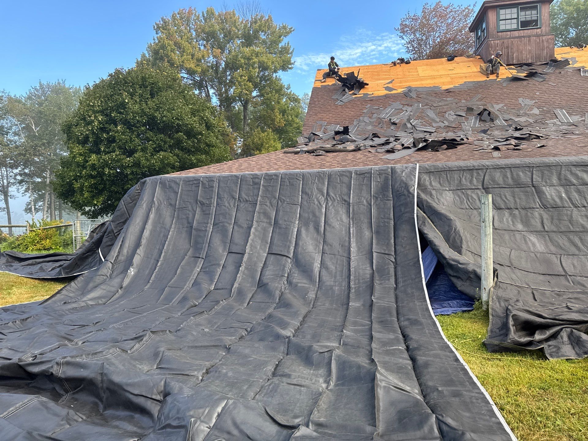 Garage & Barn Roof Replacement in Greenfield, NH | Owens Corning Shingles by Adam Vaillancourt Roofing LLC