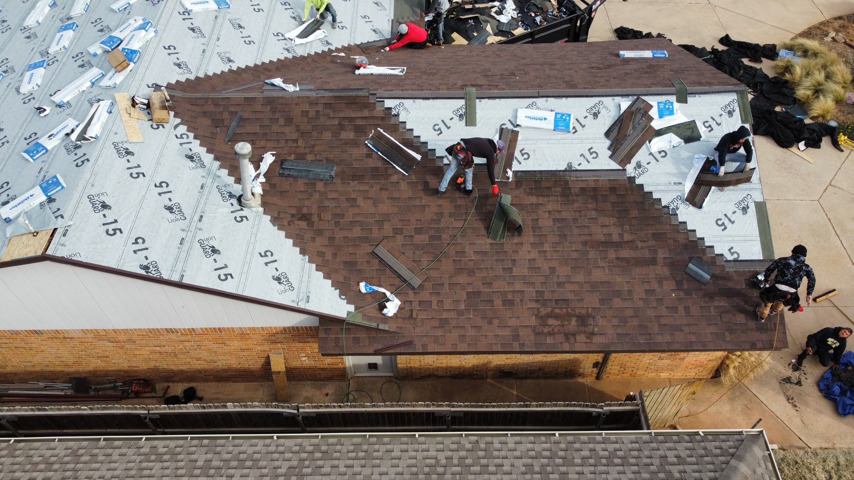 Malarkey Class 3 Antique brown install by Icon Roofing And Construction 