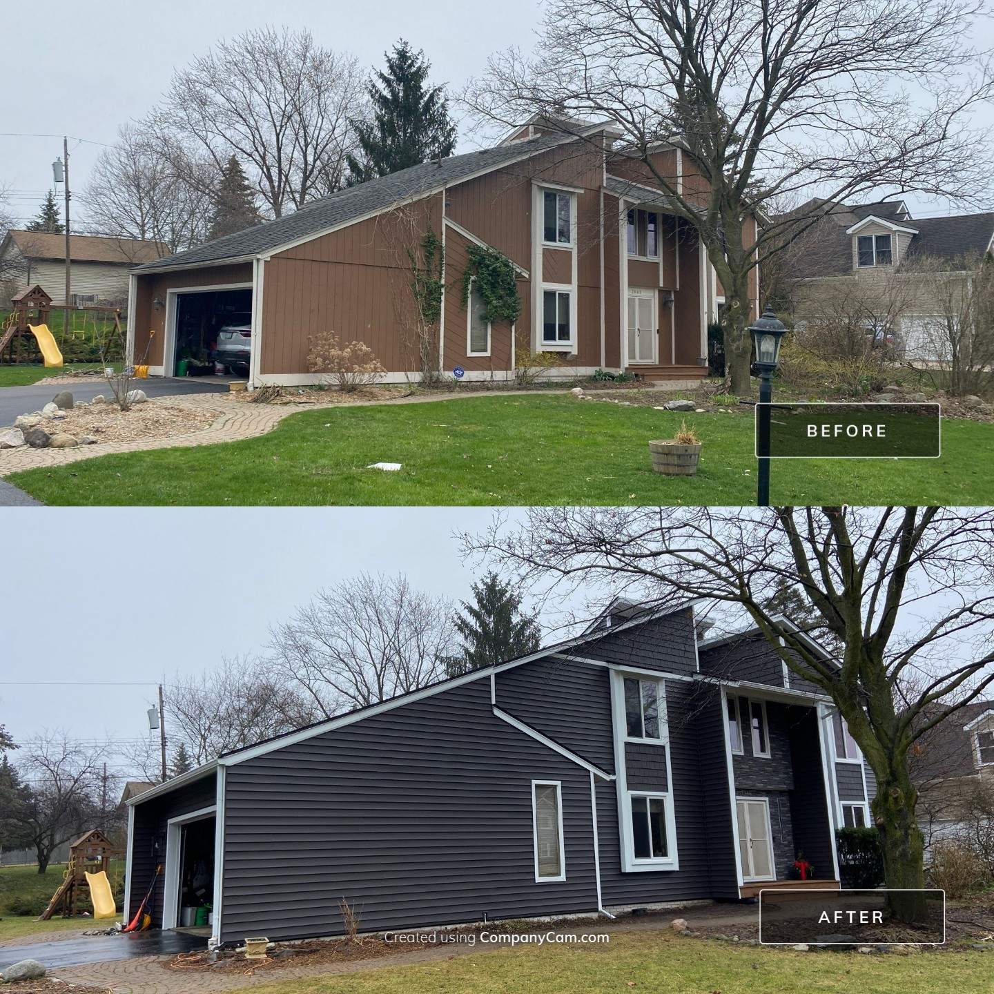 CertainTeed Monogram D5 Slate + Owens Corning Duration Colonial Slate by 180 Contractors