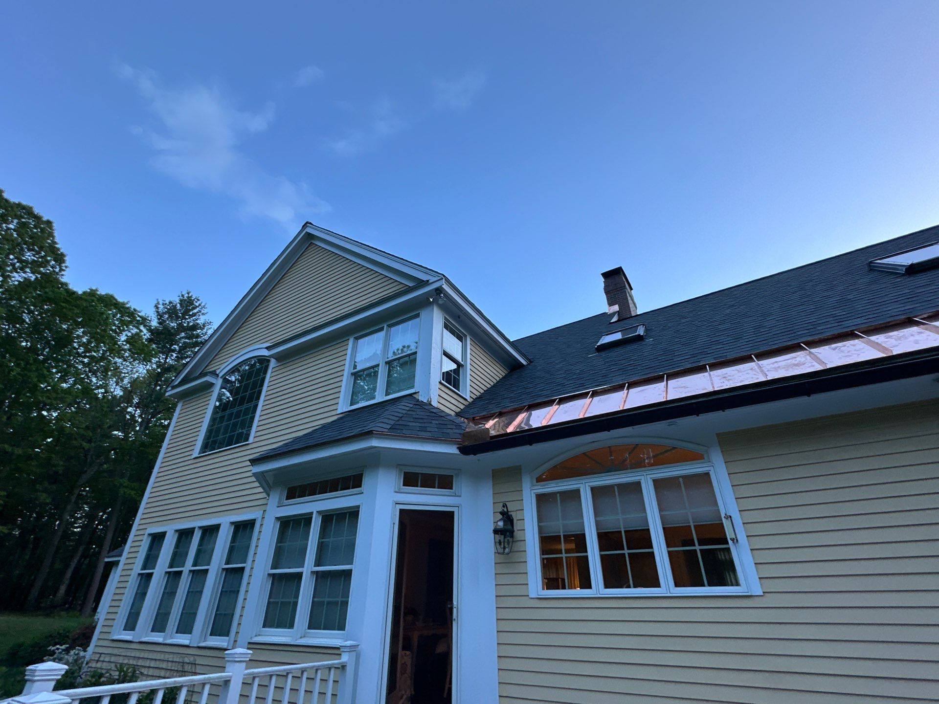 Roof Replacement with Owens Corning Shingles and Copper Flashing by Mighty Dog Roofing of Greater Middlesex County