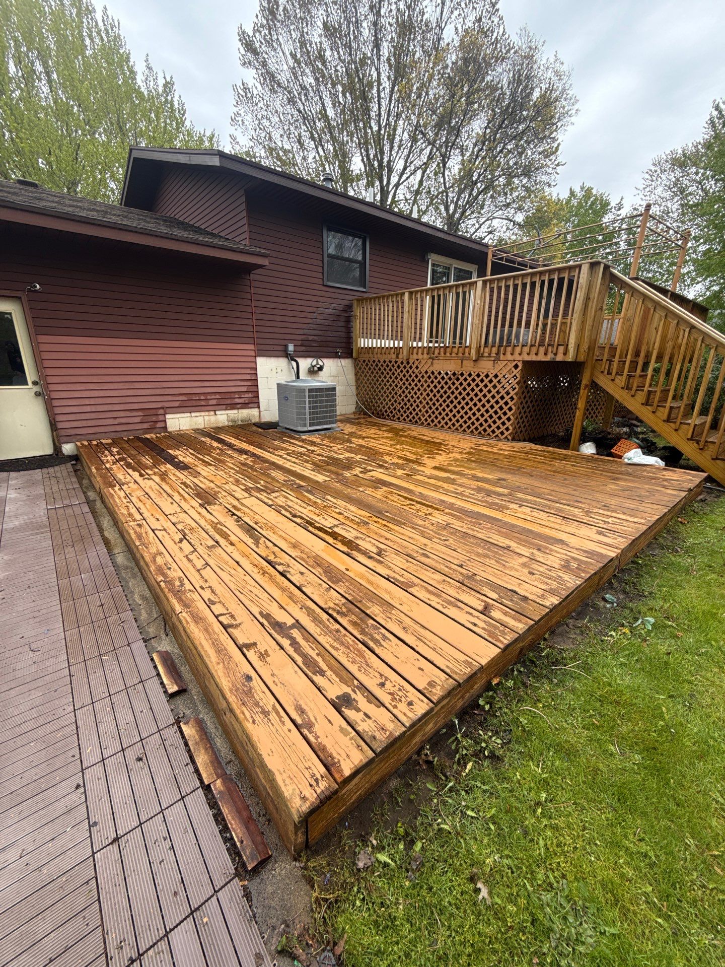 Deck Staining Project Completed in Muskegon, Michigan 49444 by Gordon Painting