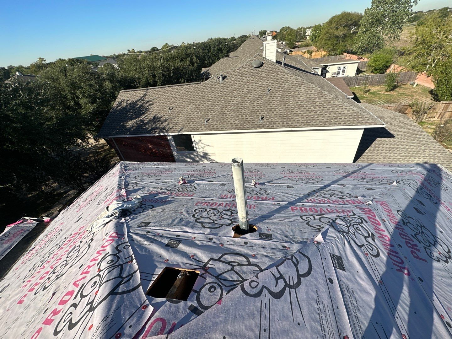 Residential Roofing Installation using Owen's Corning Duration (Lifetime) Shingles by Roof Repair Company