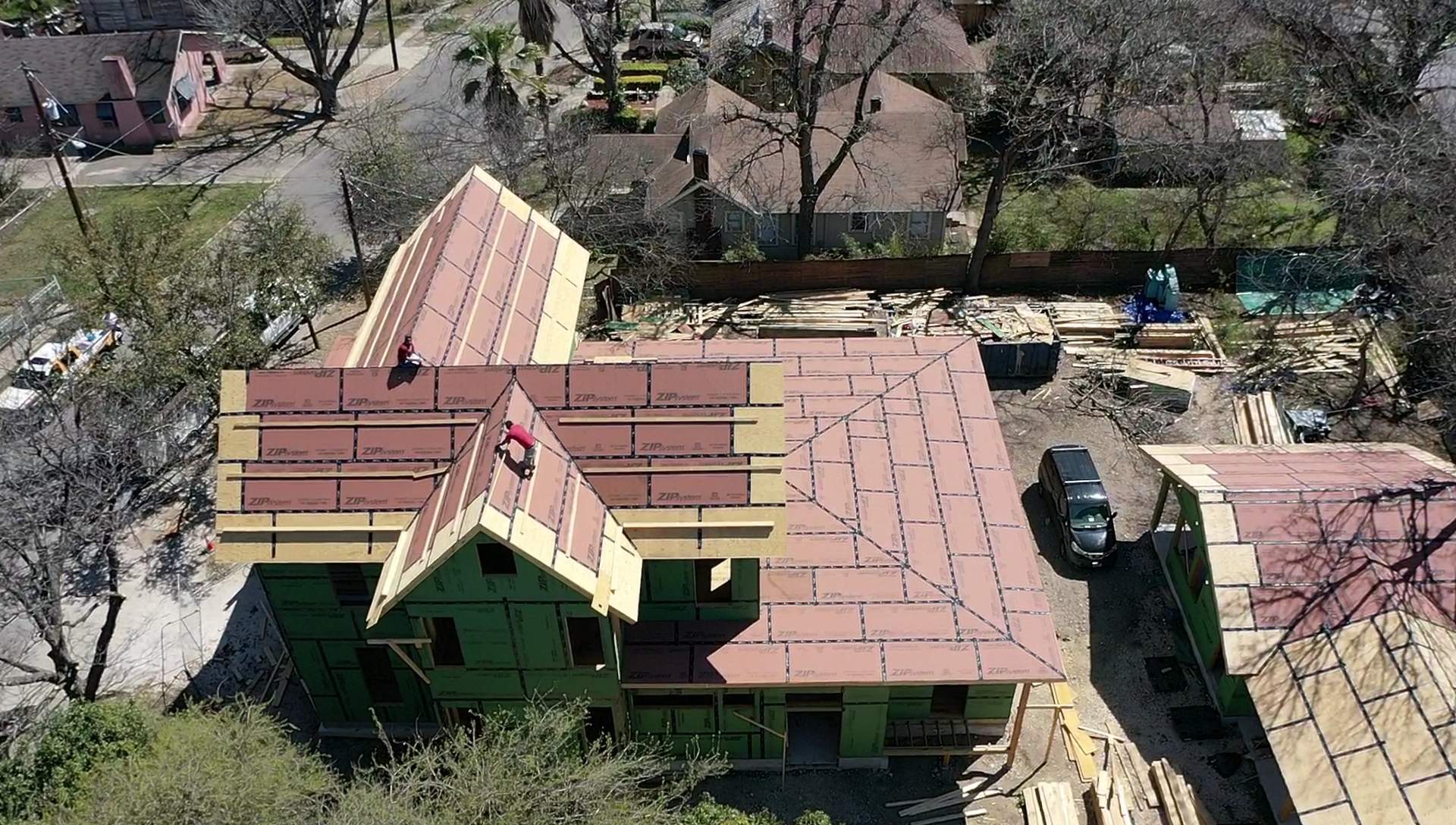 Residential Metal Roof Installation using McElroy Metal by Premier Roofing and Contracting
