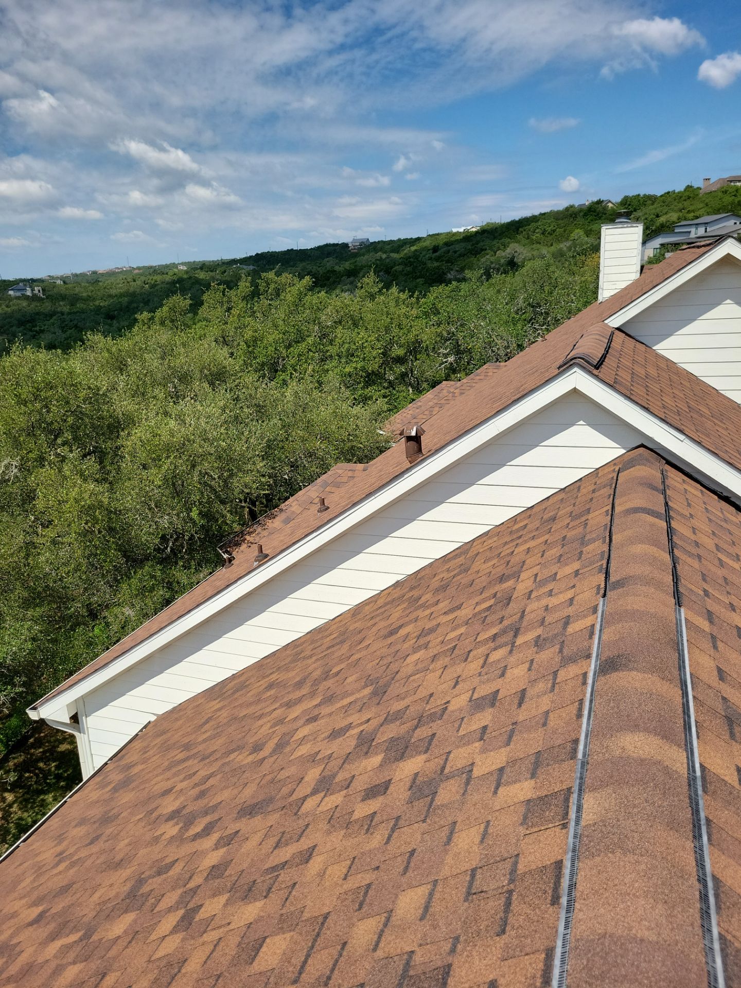 Architectural Shingle Roof Replacement for San Antonio Brick Home by Heaven Sent Roofing, LLC