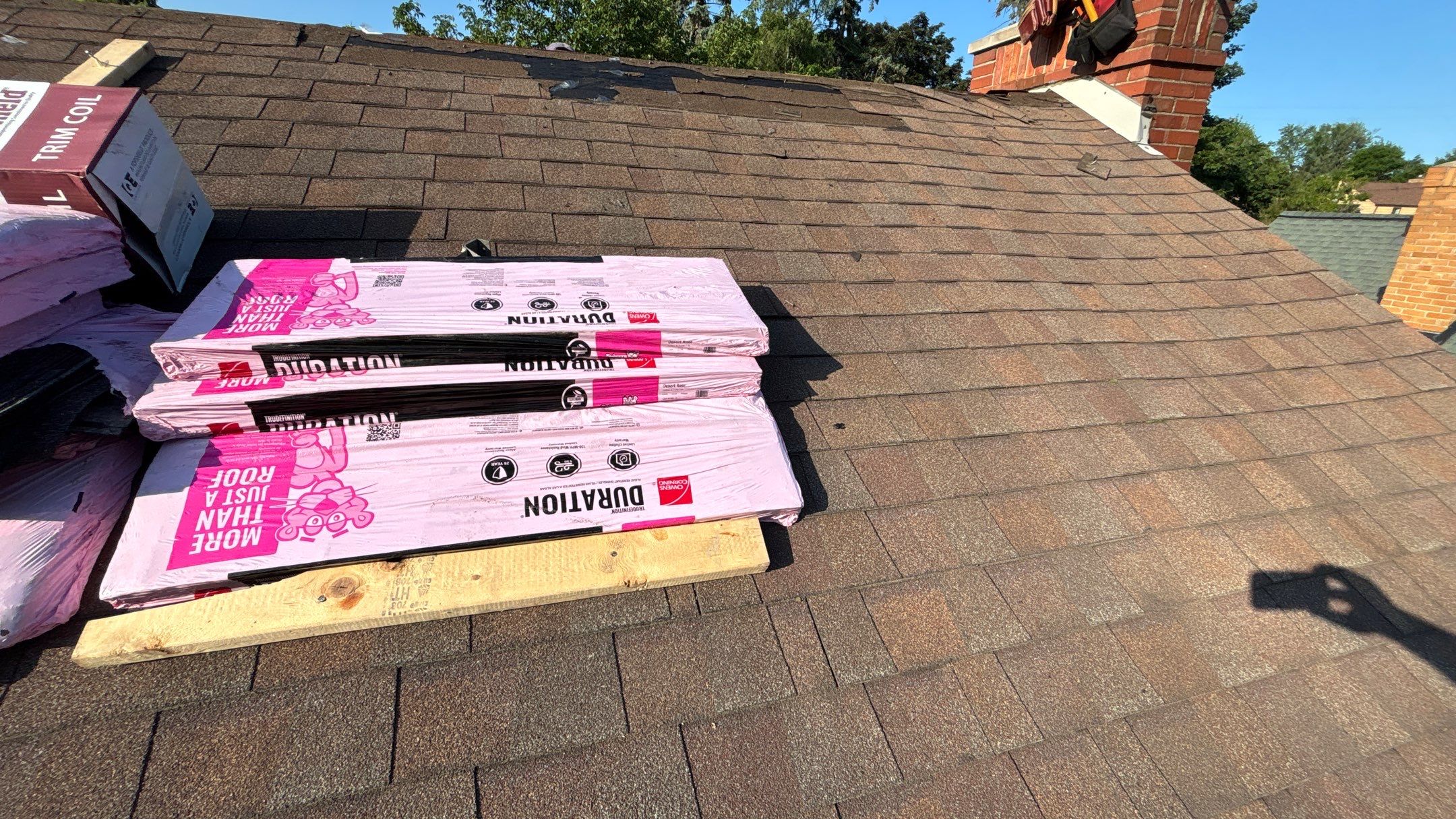 Roof Replacement using Owens Corning Desert Rose by 180 Contractors