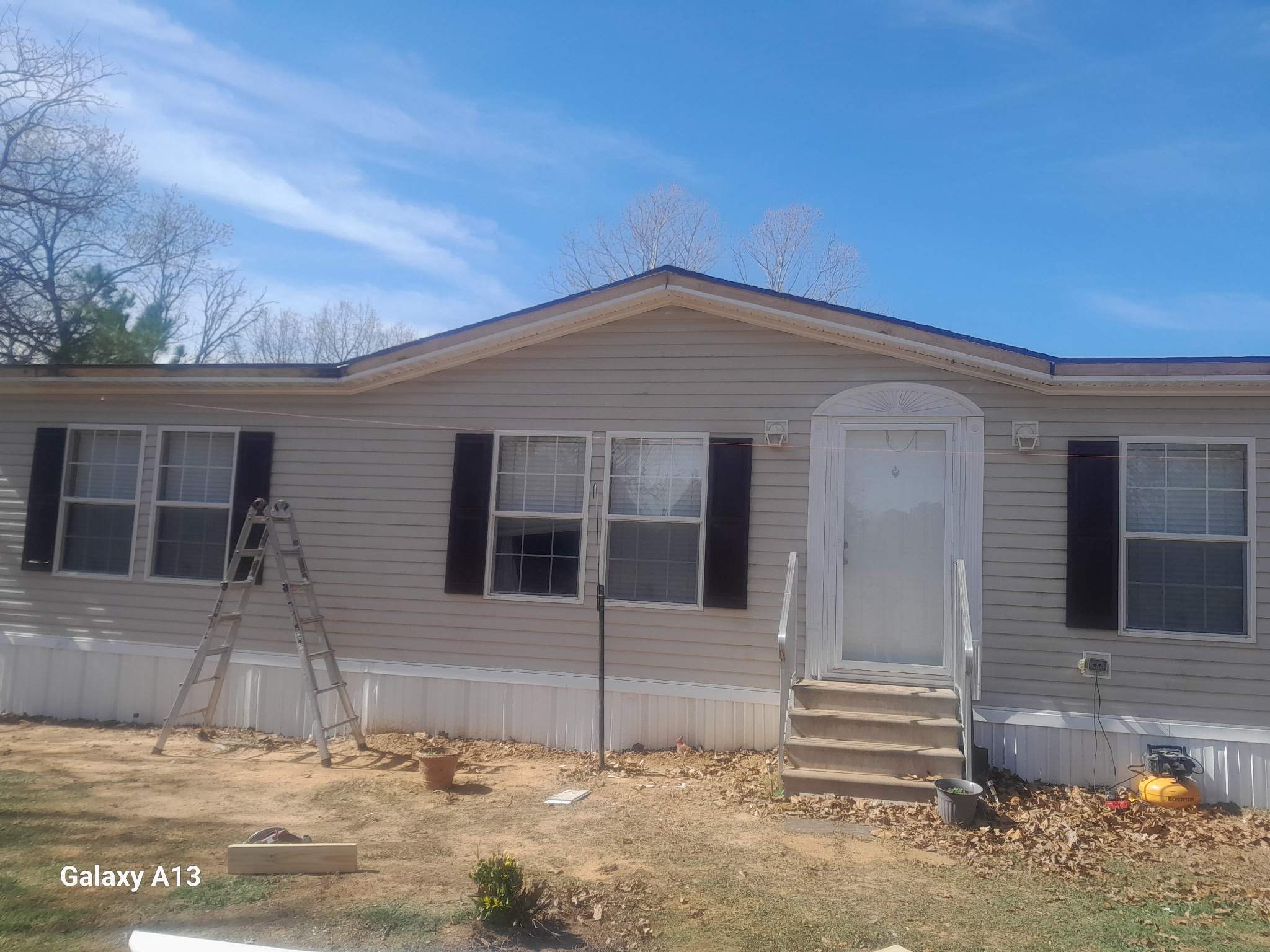 Installed LP smart fascia & painted white. by In & Out Construction & Remodeling, LLC