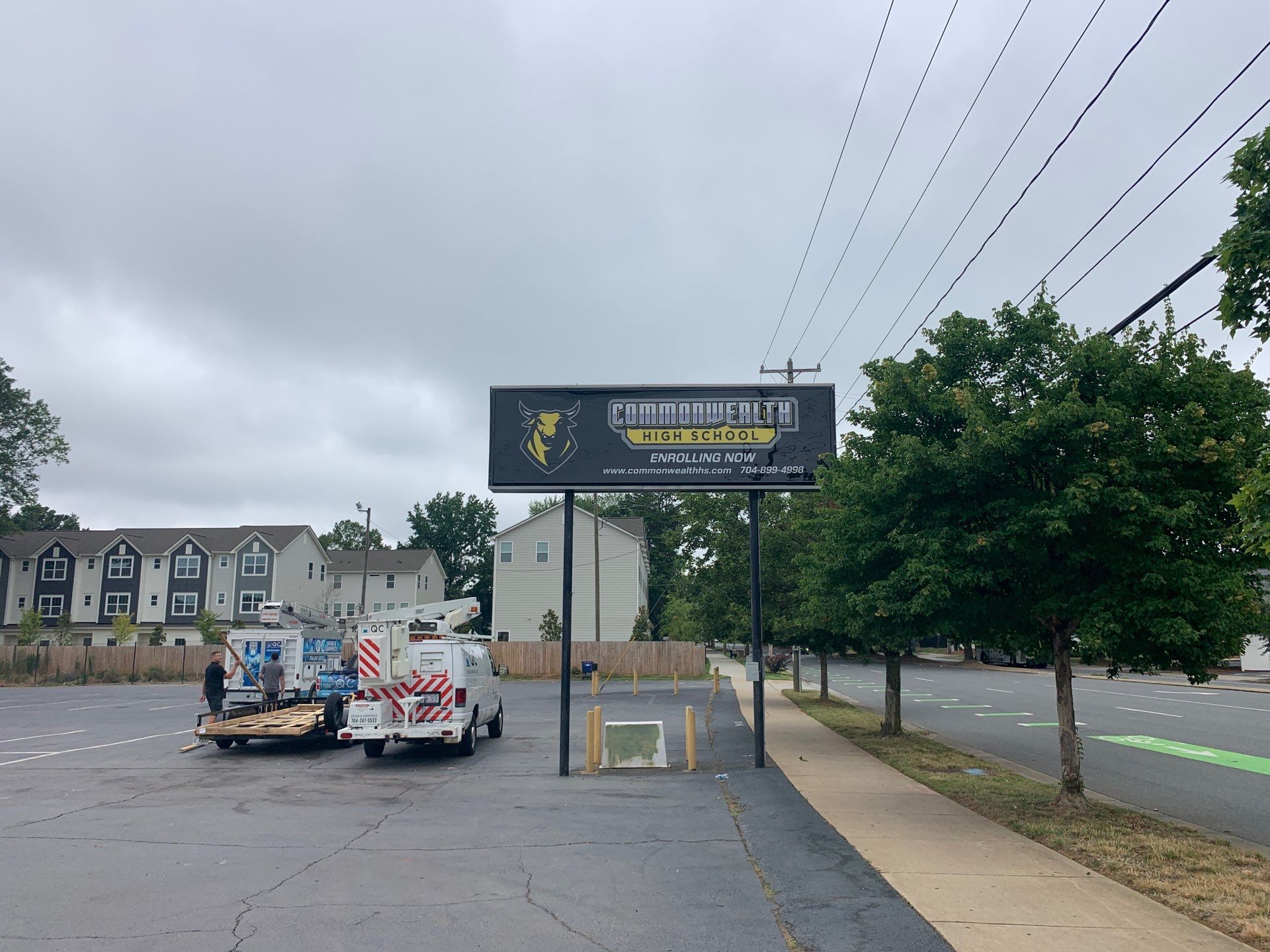 Commonwealth High School - Exterior Sign Installation by QC Signs and Graphics