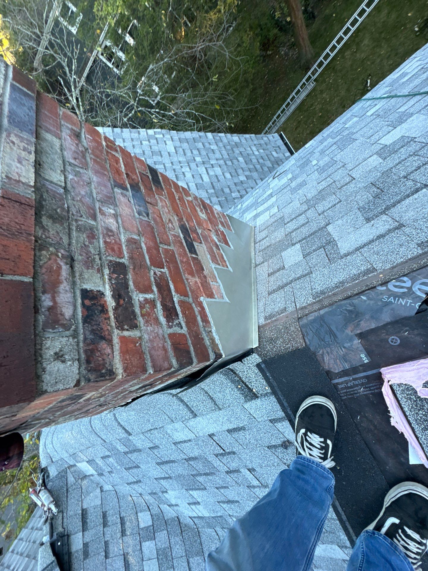 Full Roof & Porch EPDM Replacement with Skylight and Chimney Repairs by Mighty Dog Roofing of Greater Middlesex County