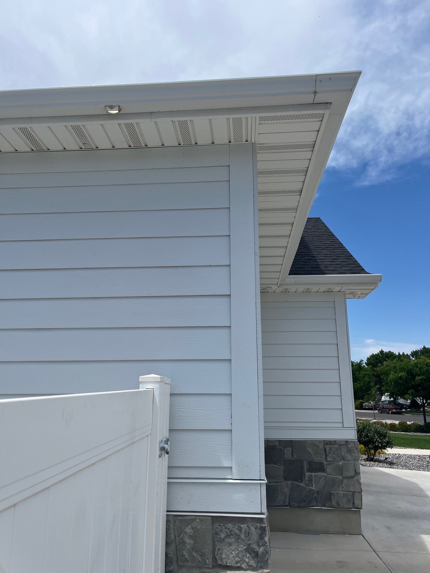 Spanish Fork | Crisp Hardie Replacement & Custom Columns | Arctic White by Ideal Siding Utah