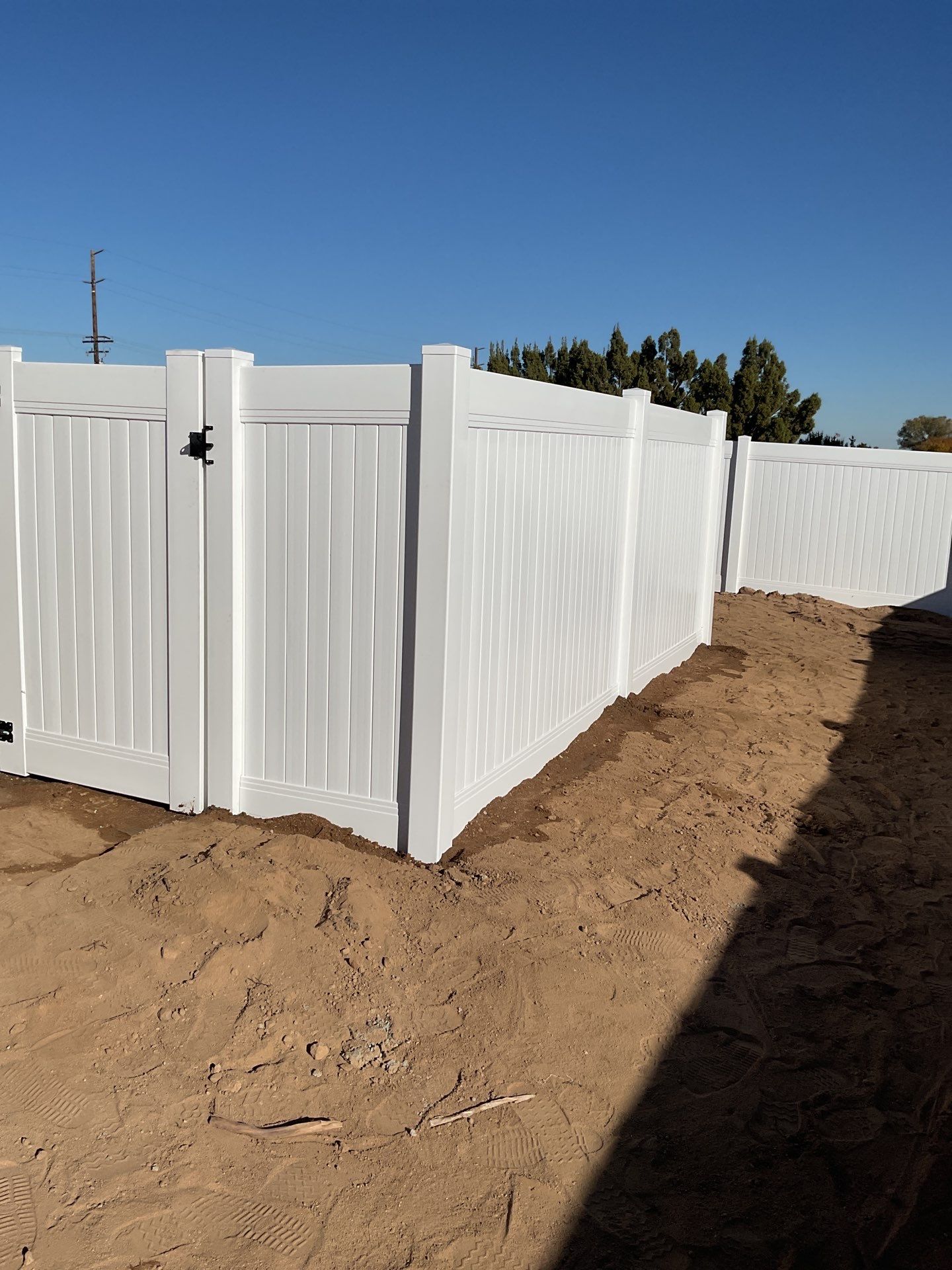 Fence Installation using Vinyl by Fence Guys Inc. 