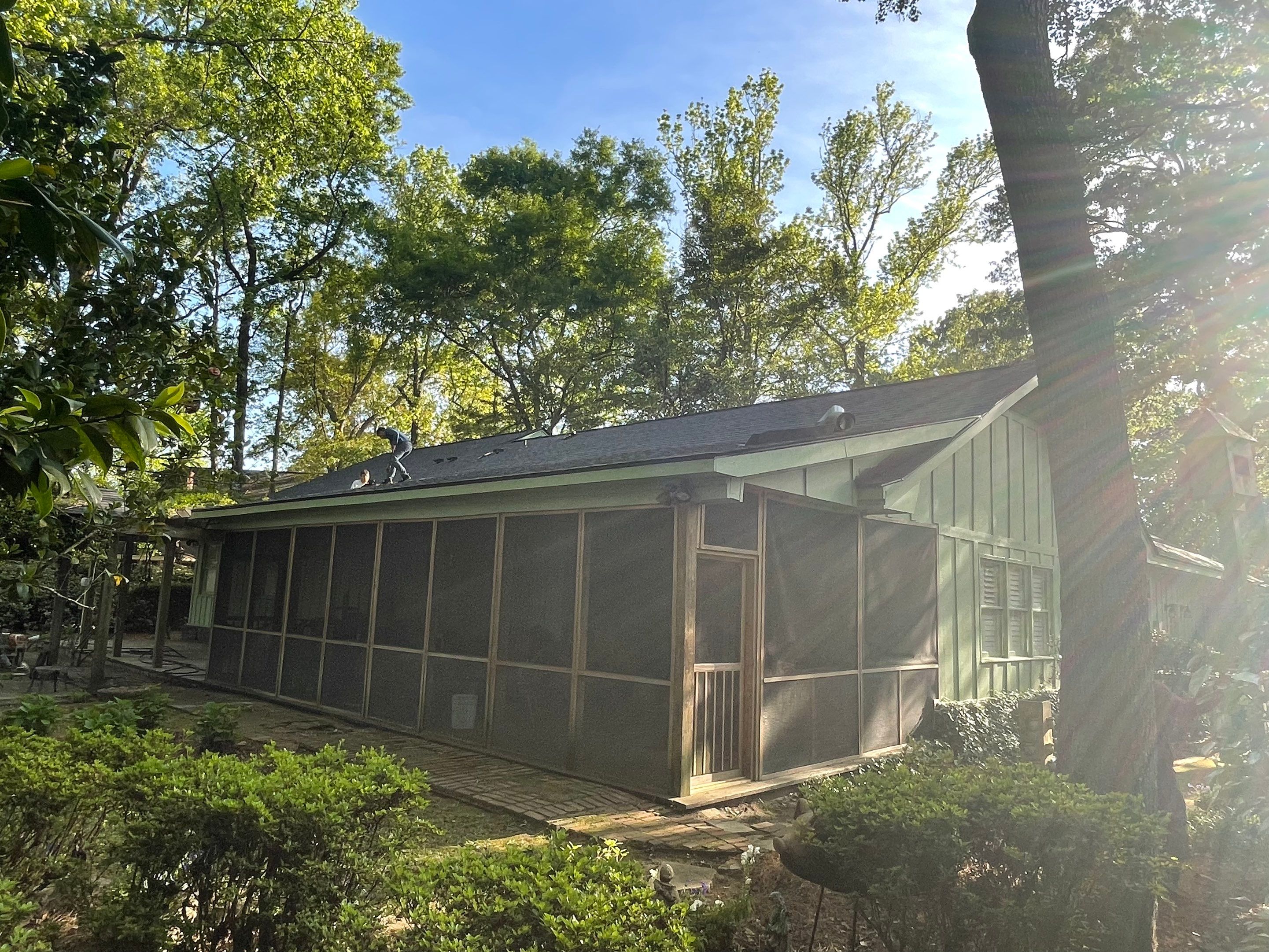 Hail Damage using Atlas Pristine Pinnacle Shingles by Artigues Roofing & Restoration Services