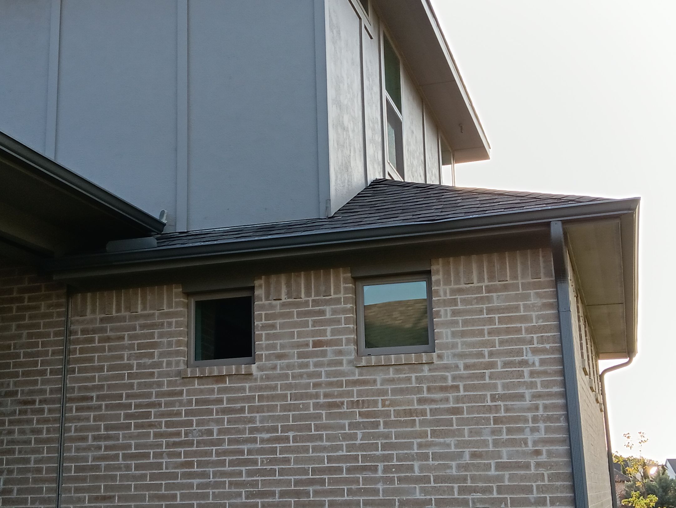 Insurance Claim Roof and Gutters using Certainteed Landmark Weathered Wood by Tex-Line Roofing