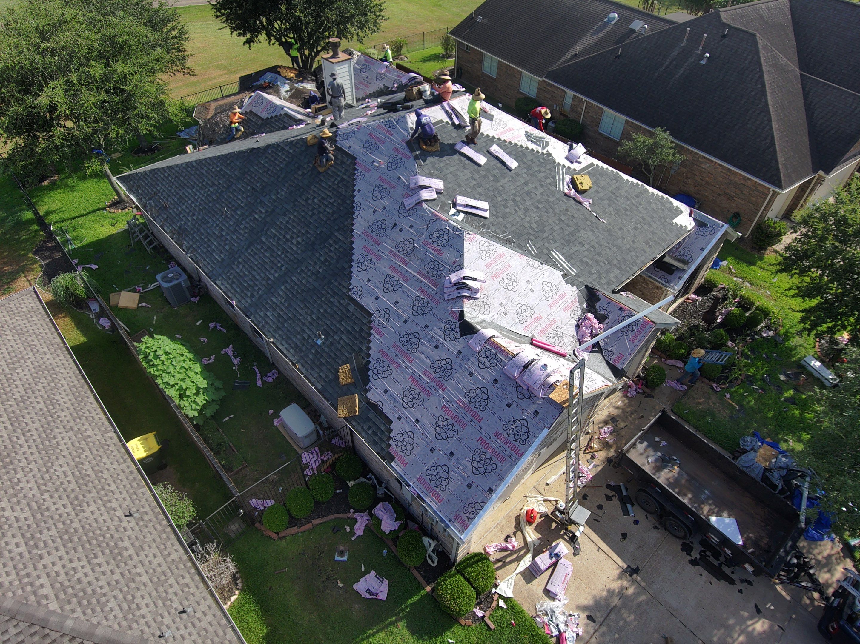 Residential Roofing Installation using Owen's Corning Duration (Lifetime) Shingles by Roof Repair Company