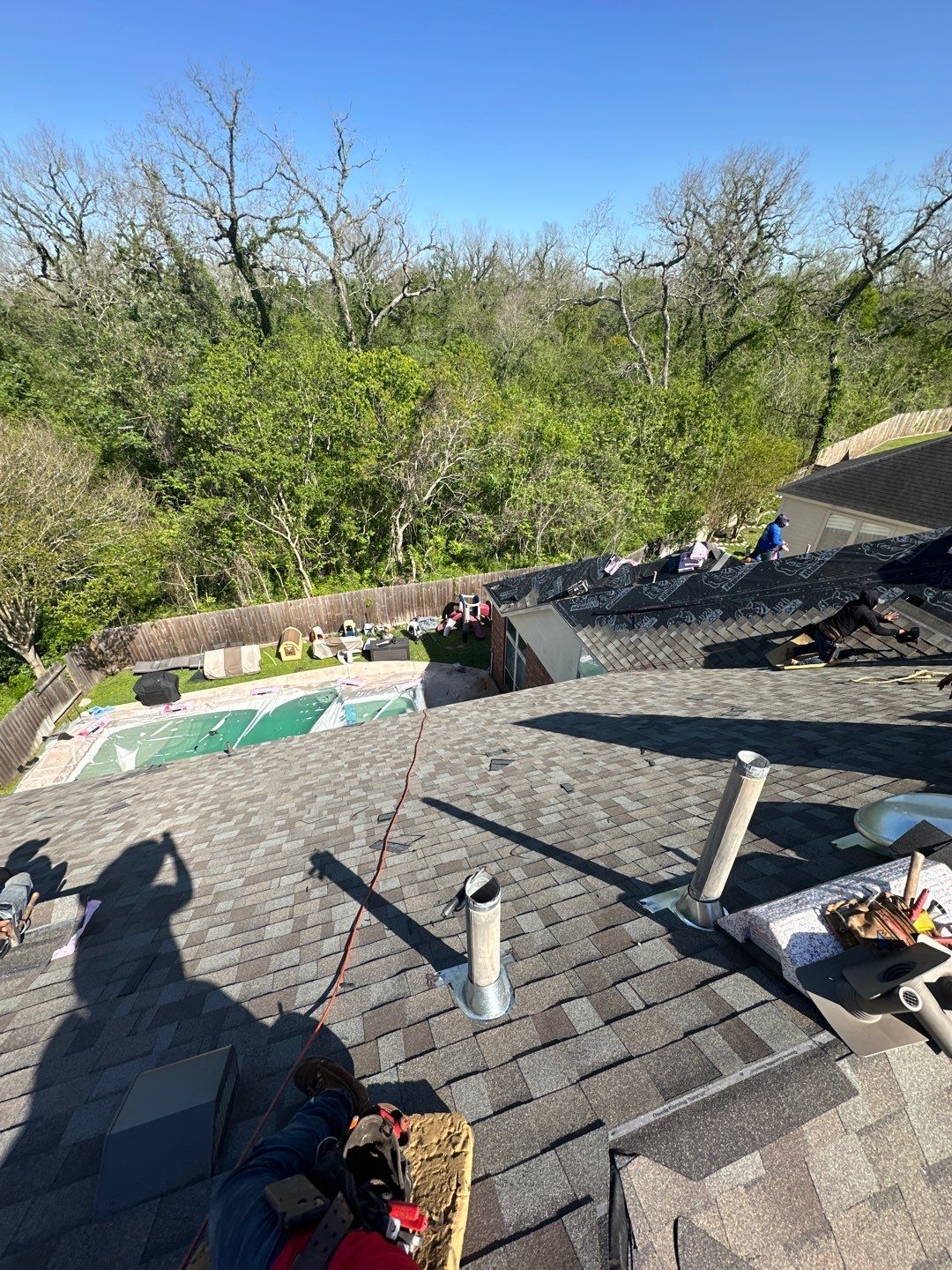 Residential Roofing Installation using Owen's Corning Duration (Lifetime) Shingles by Roof Repair Company