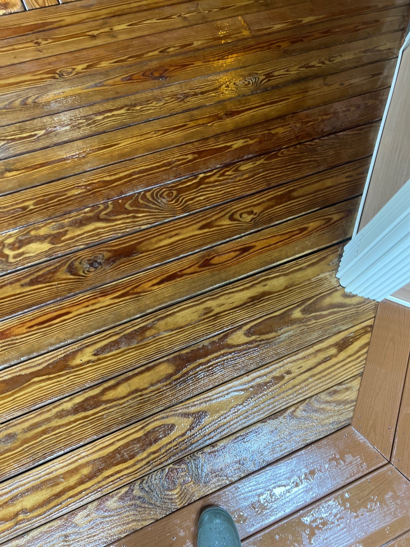 Stamped Concrete and Weathered Deck by DuraSeal