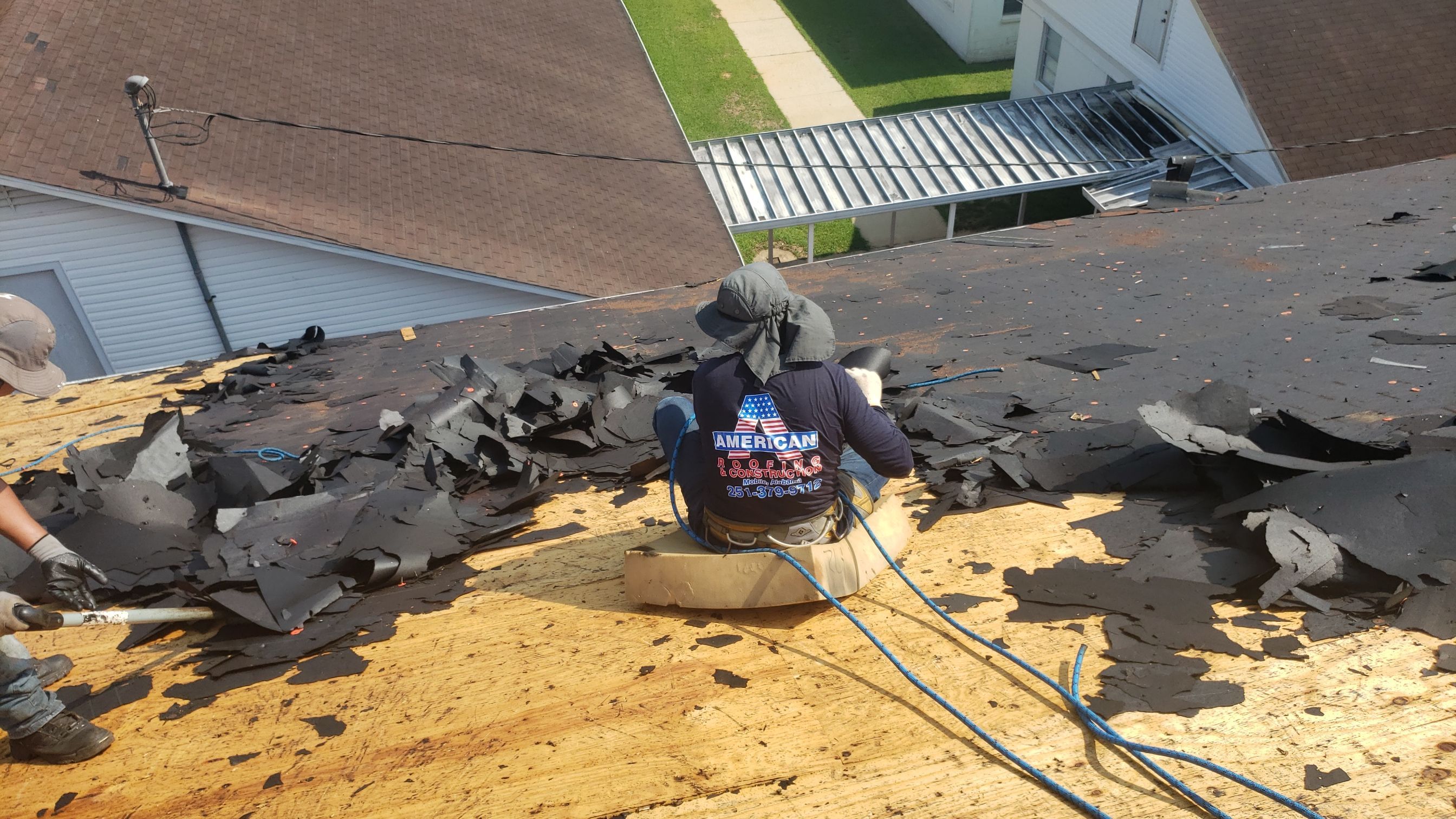 Residential Roofing Installation using Roof Replacement by American Roofing & Construction LLC