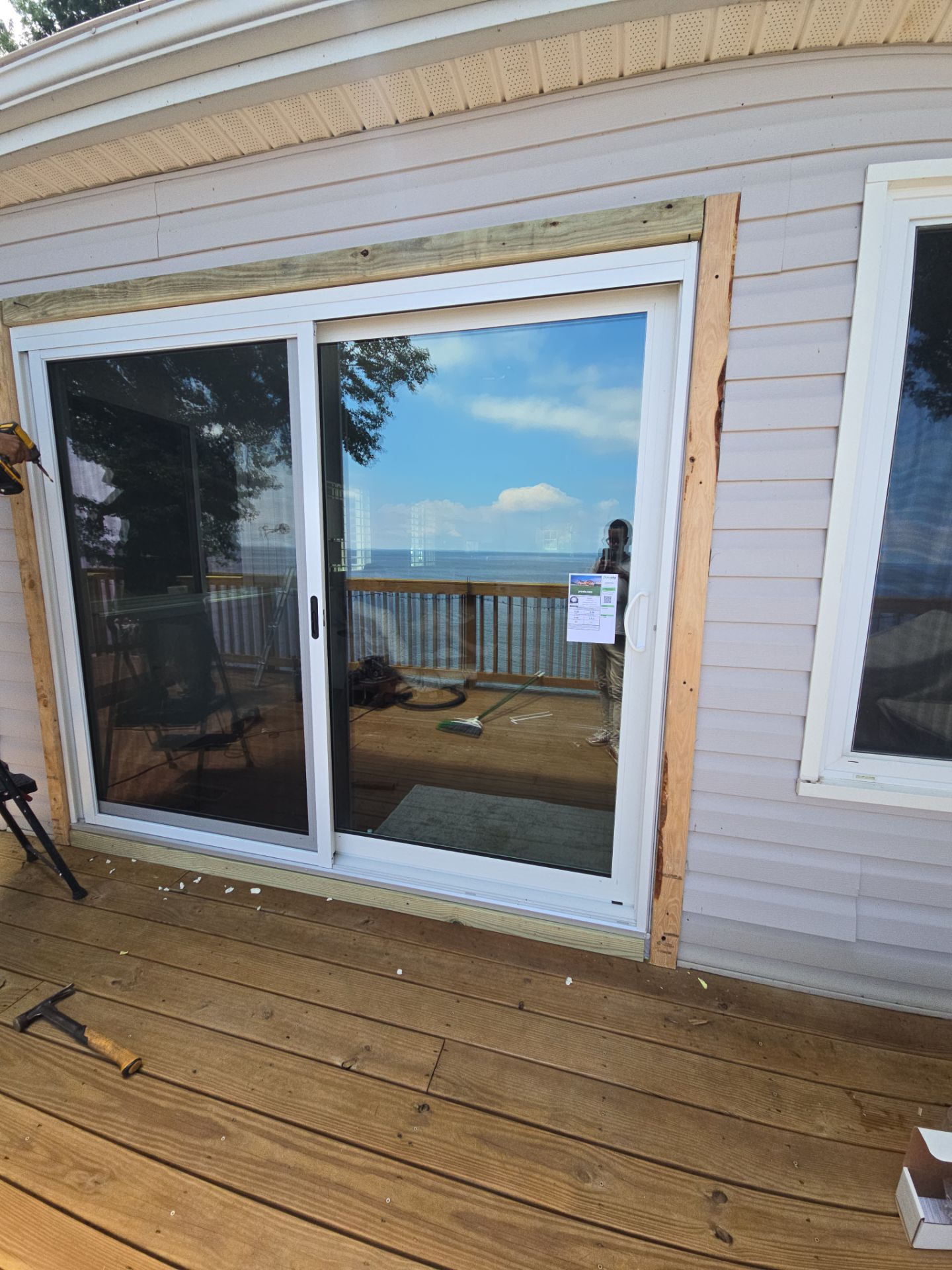 Sliding door with extra waterproofing by Window Depot of Annapolis