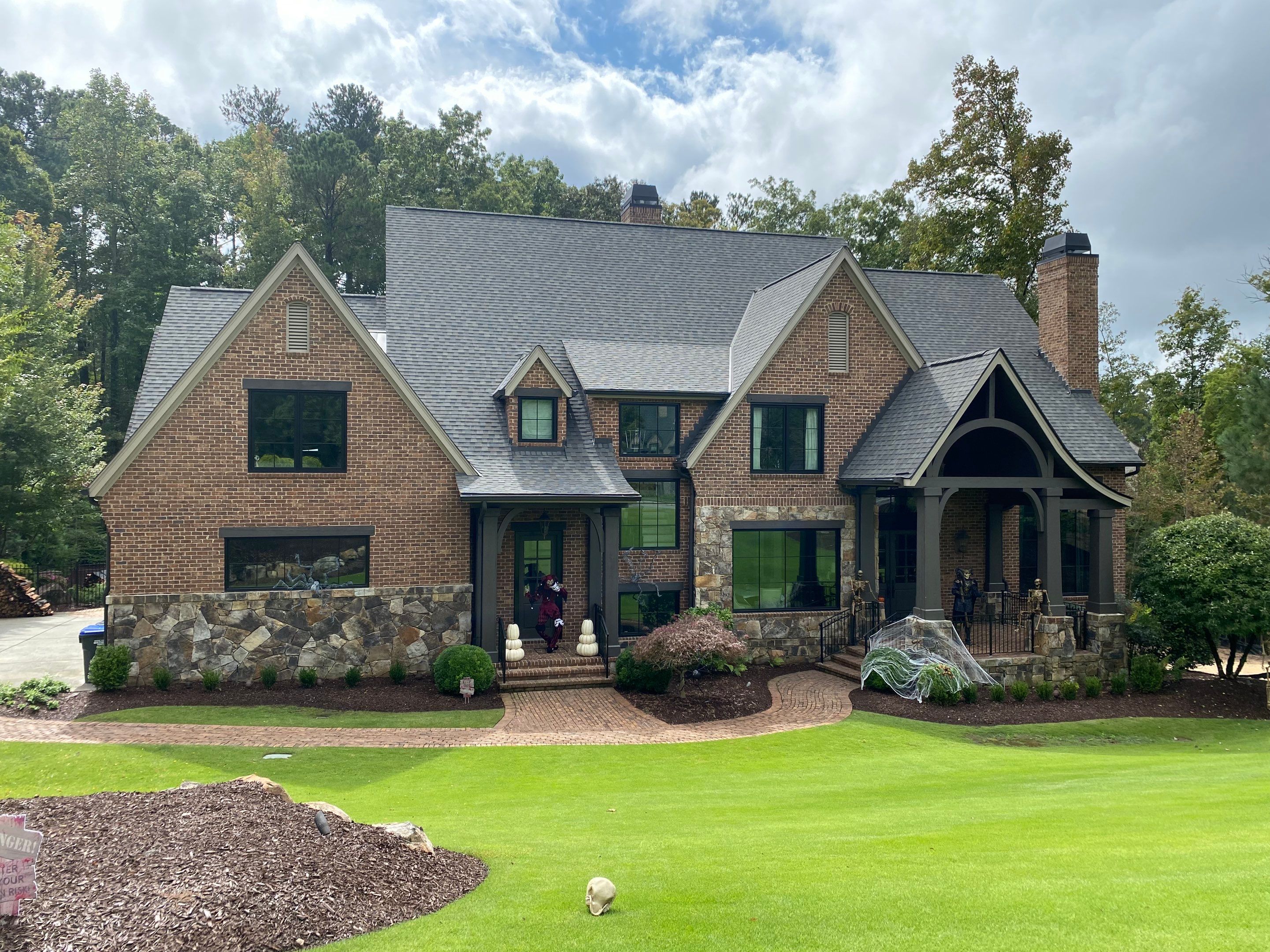 Suwanee Residential Exterior Painting and Dark Trim Update by Swift Home Renovations