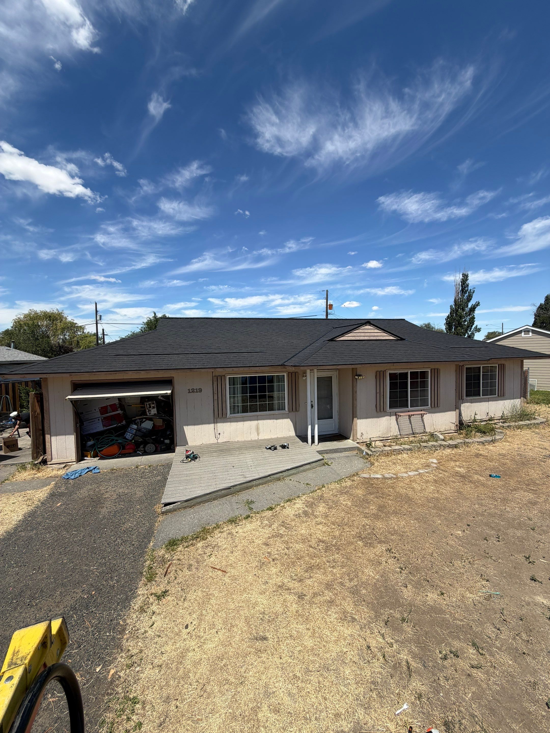 Complete Residential Roof Replacement and Sheathing Repair in Pershing Rd Moses Lake, WA 98837 The Denali System - Certainteed Landmark® Shingle - Cinder Black by Alpine Roofing