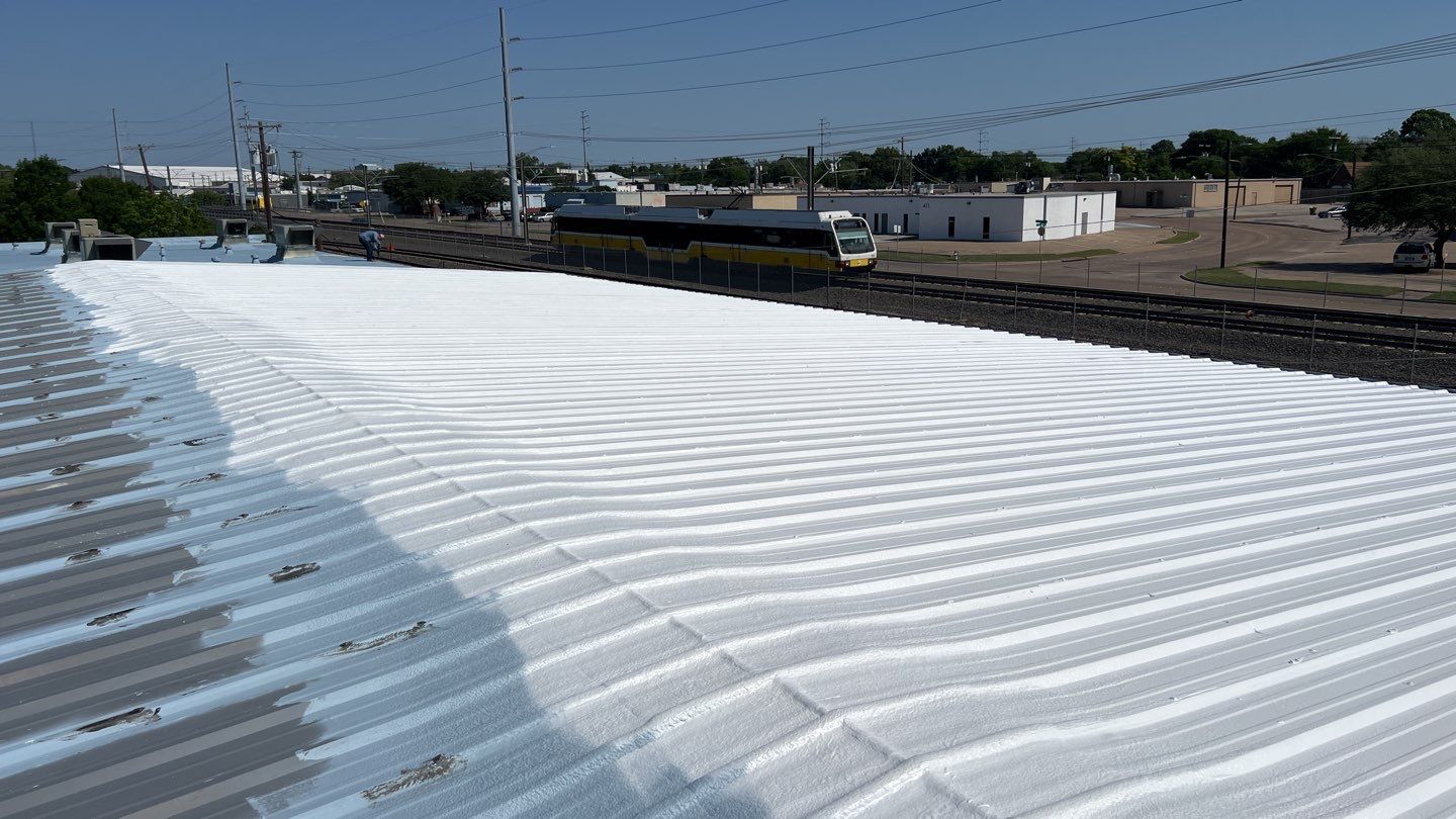 Foam & Metal Roof Restoration – Thermo Sensors (Garland, TX) by All Star Roofing LLC