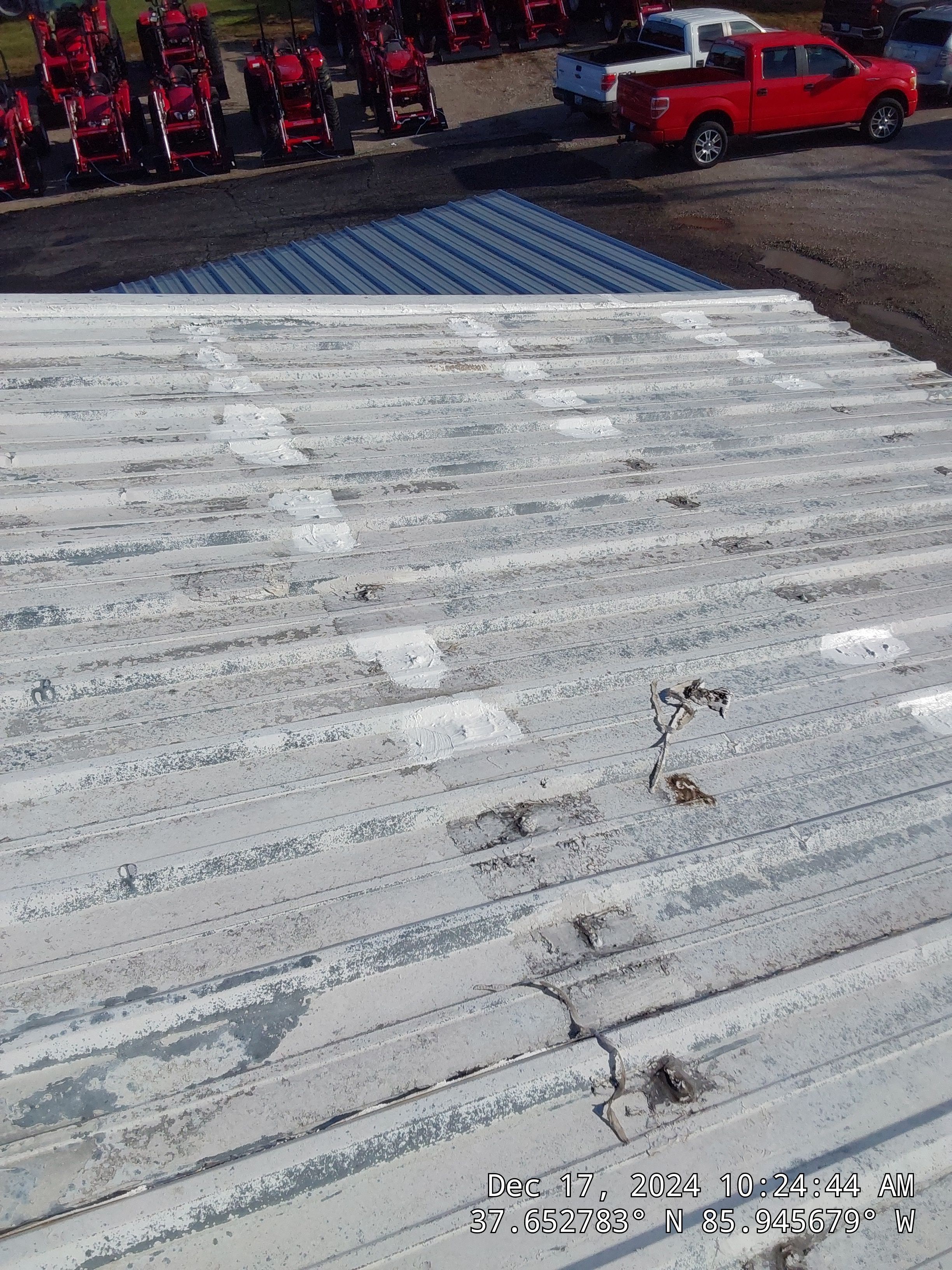 Commercial Metal Roofing Restoration using Coatings by Kentucky Commercial Roofing
