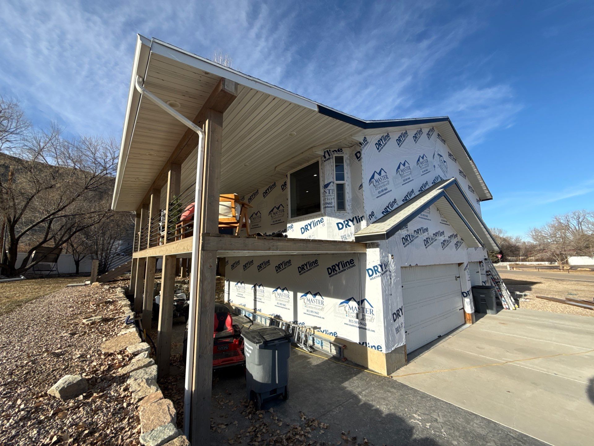 Project in Duchesne by Master Rain Gutters.