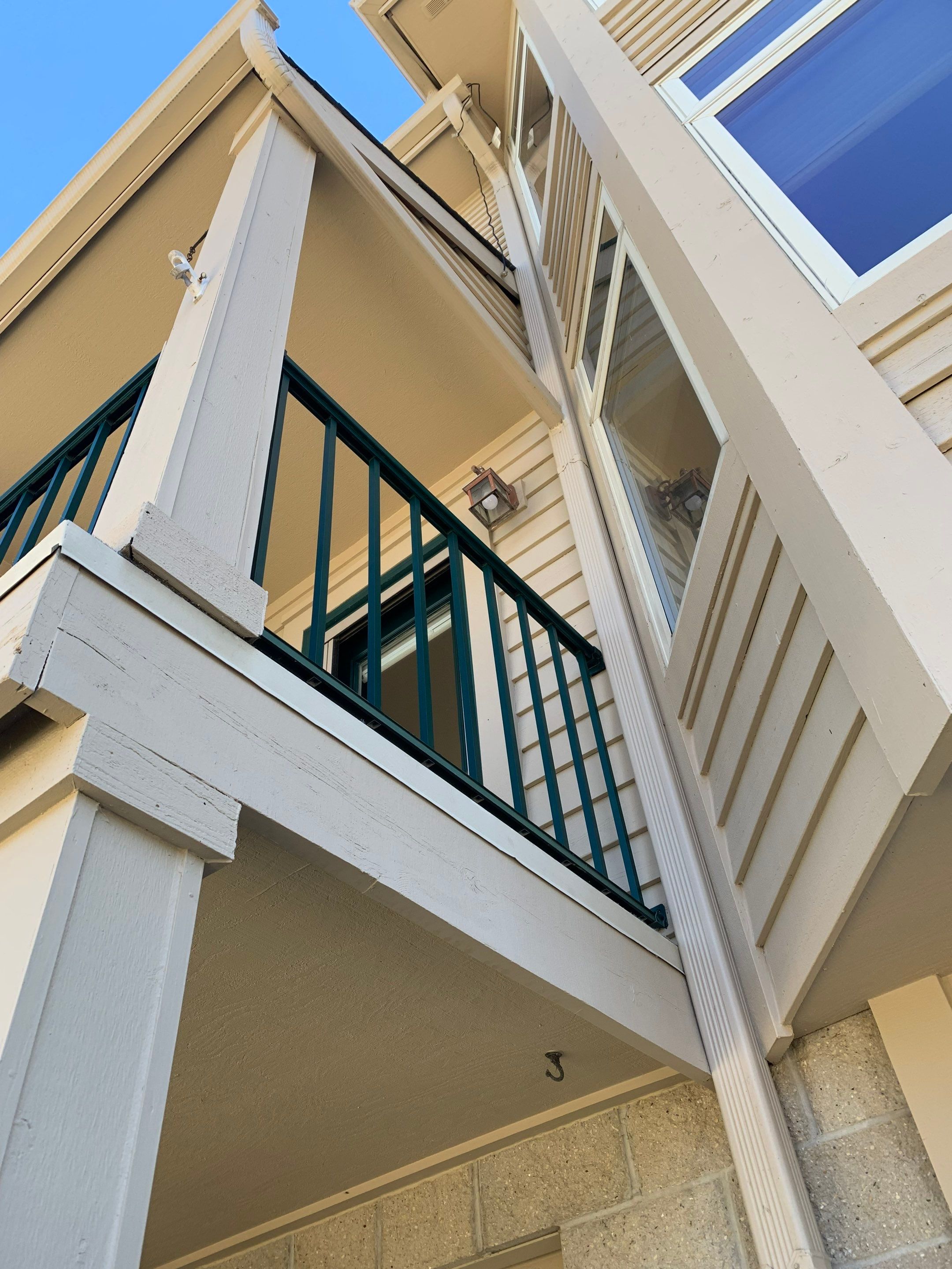 Exterior Door and Railing Finishing by OCS Contracting Services