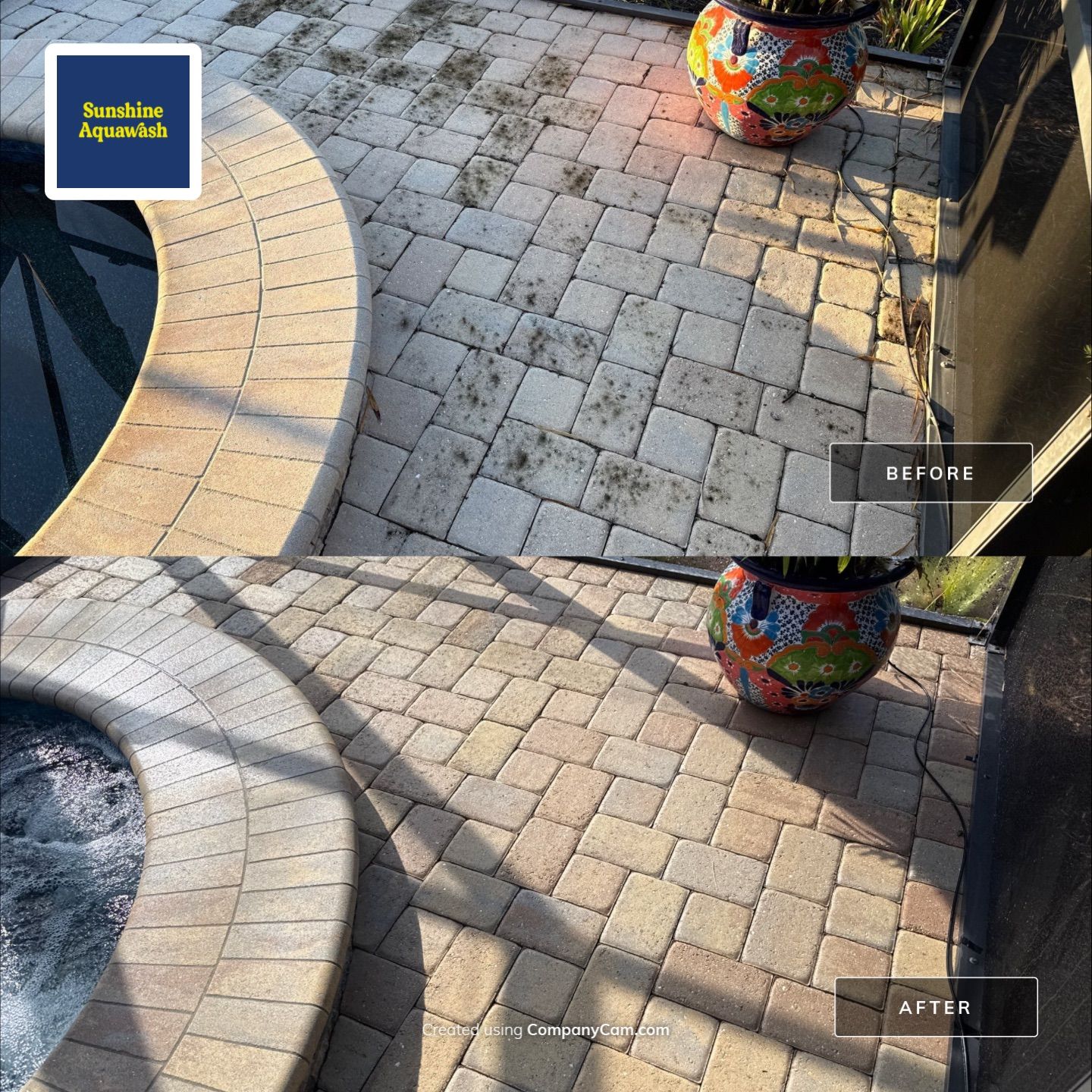 Paver Driveway, Pool Deck, Outdoor Furniture & Culvert Cleaning in Winding River Community, Bradenton, FL | Sunshine AquaWash by Sunshine AquaWash