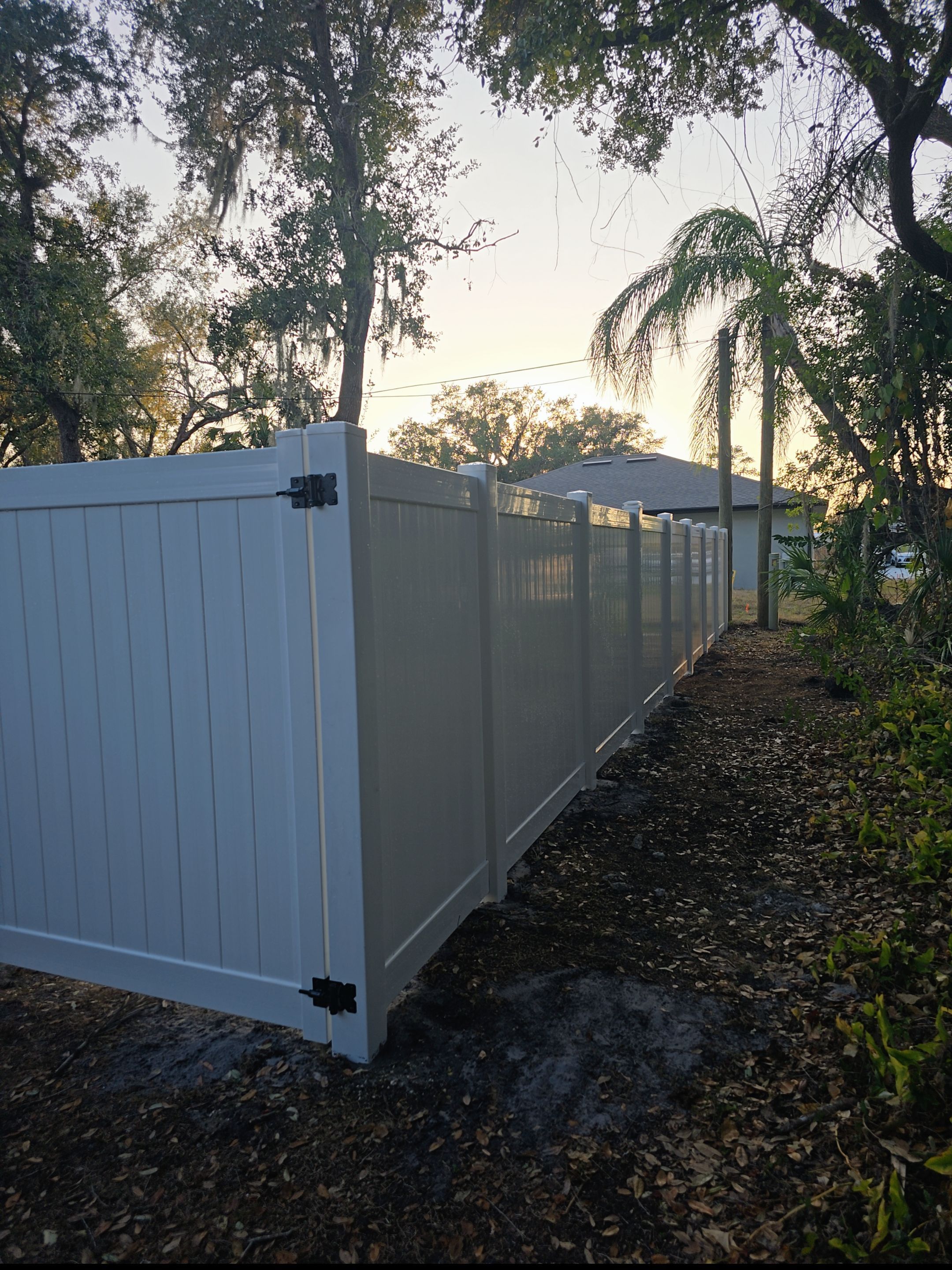 White Vinyl Fence in Port Charlotte by True Fence LLC