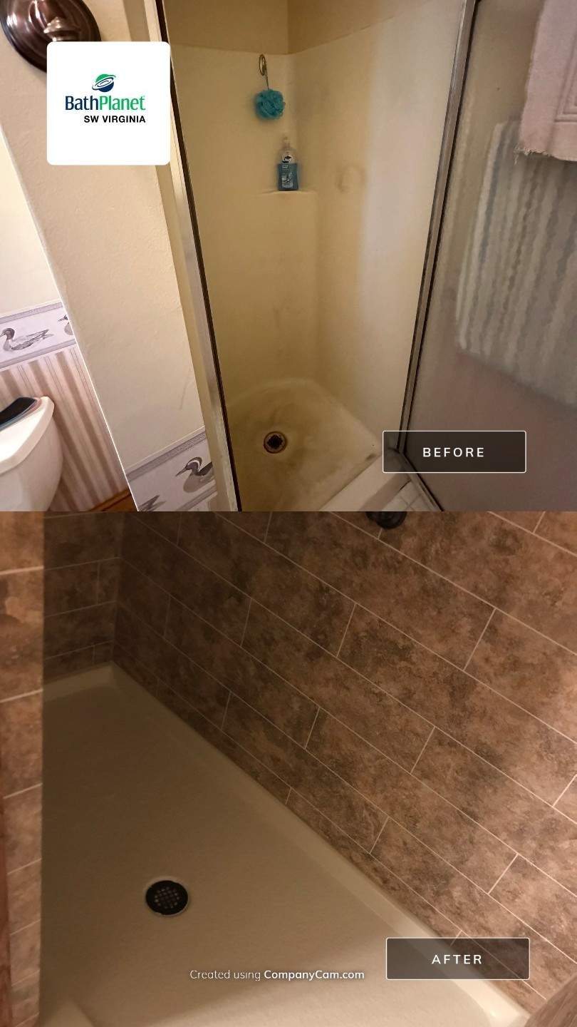 Shower Stall and Floors by BathPlanet SW Virginia