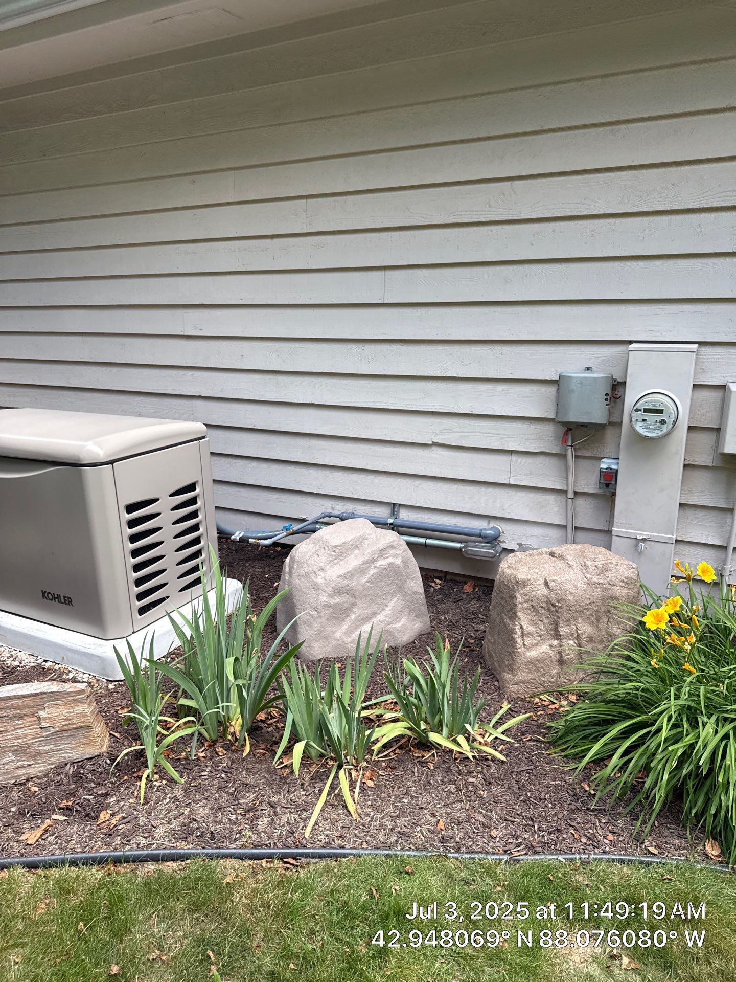 Kohler 20 kW Generator & 200 A Whole‑House Transfer Switch Installation – New Berlin, WI by GSHA Services LTD