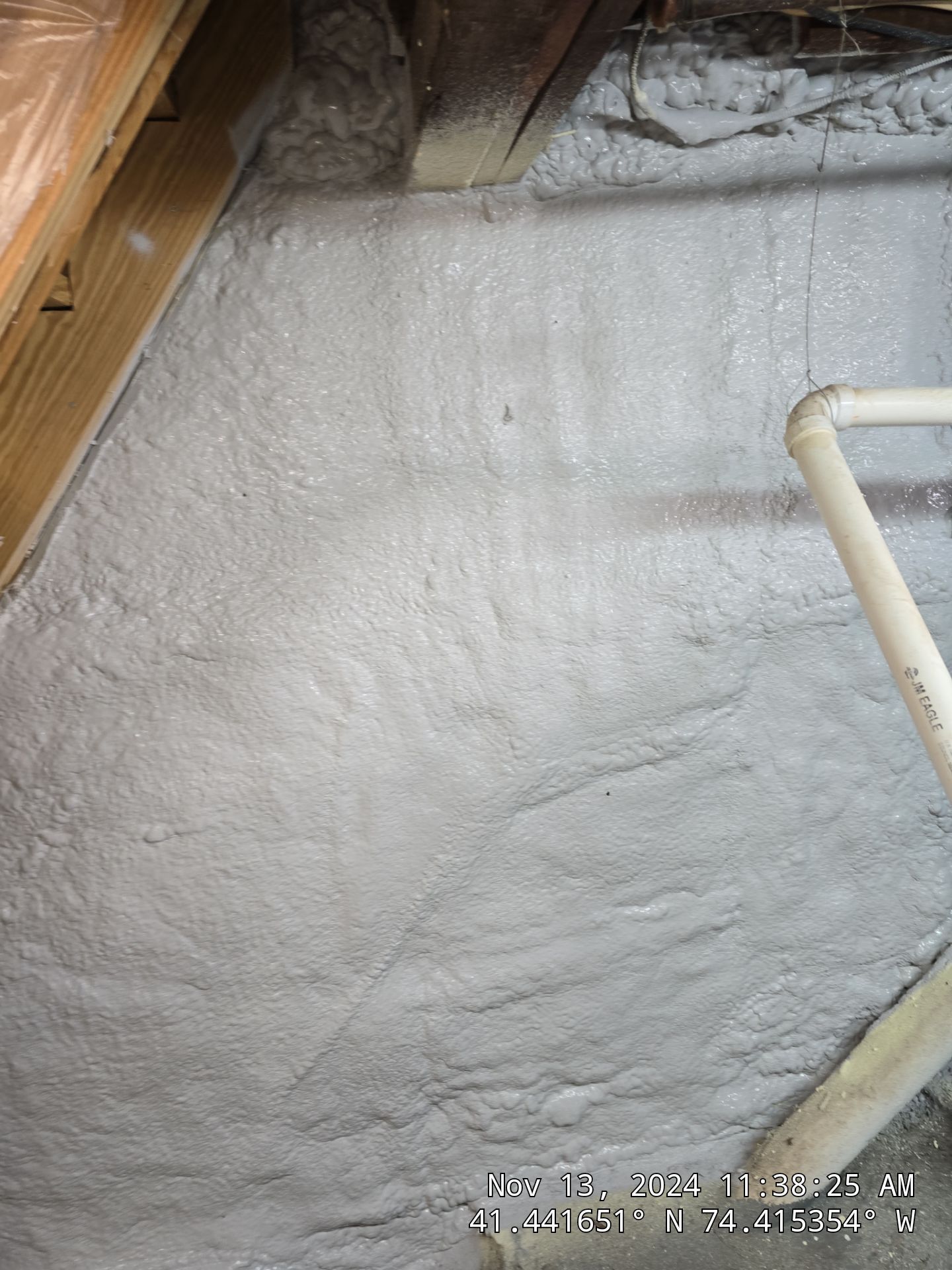 Attic Insulation using open cell spray foam by NYS Foam & Energy