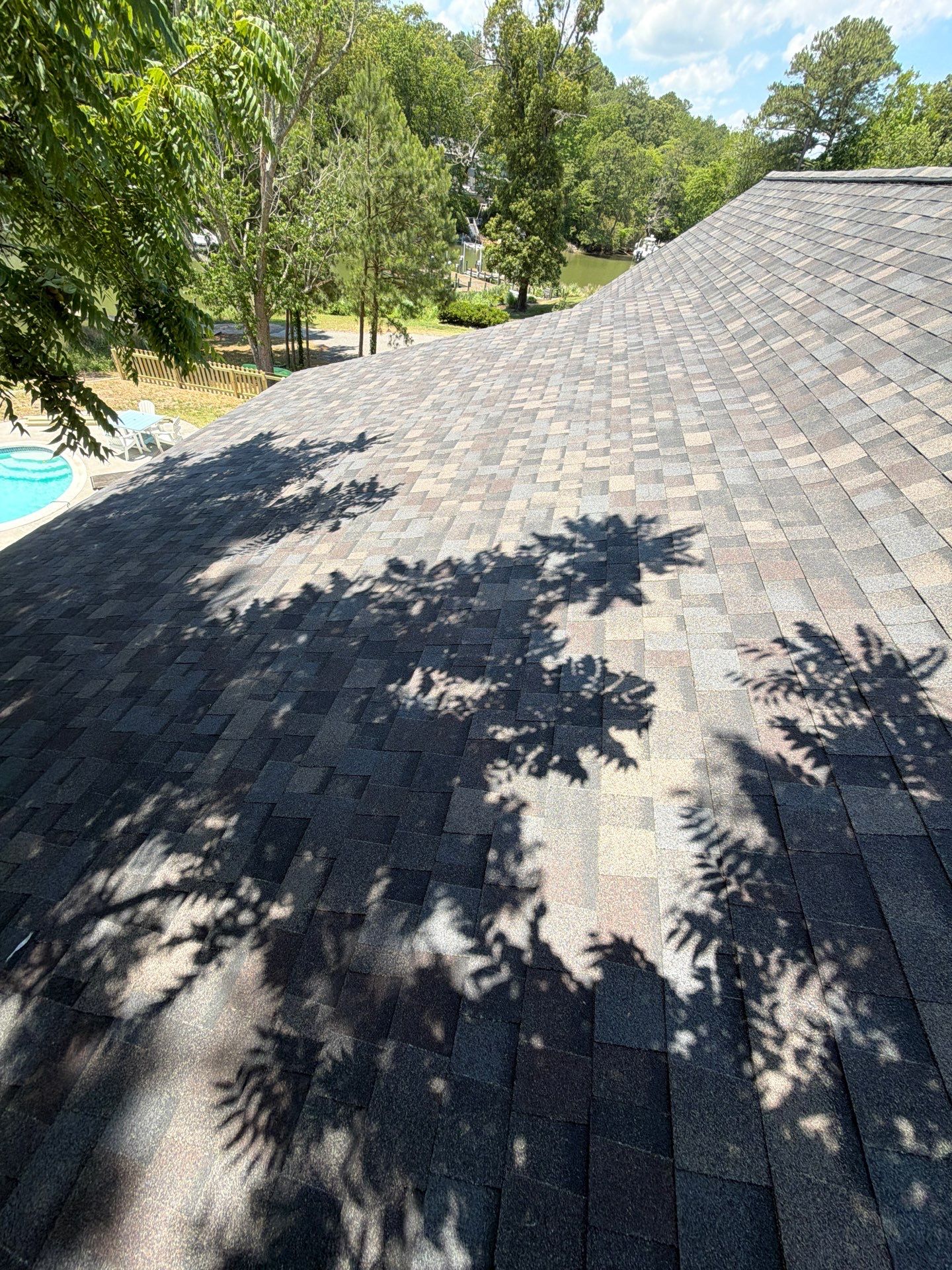Complete Asphalt Shingle Roof Replacement and Sheathing Repair in Deltaville by Cade Construction