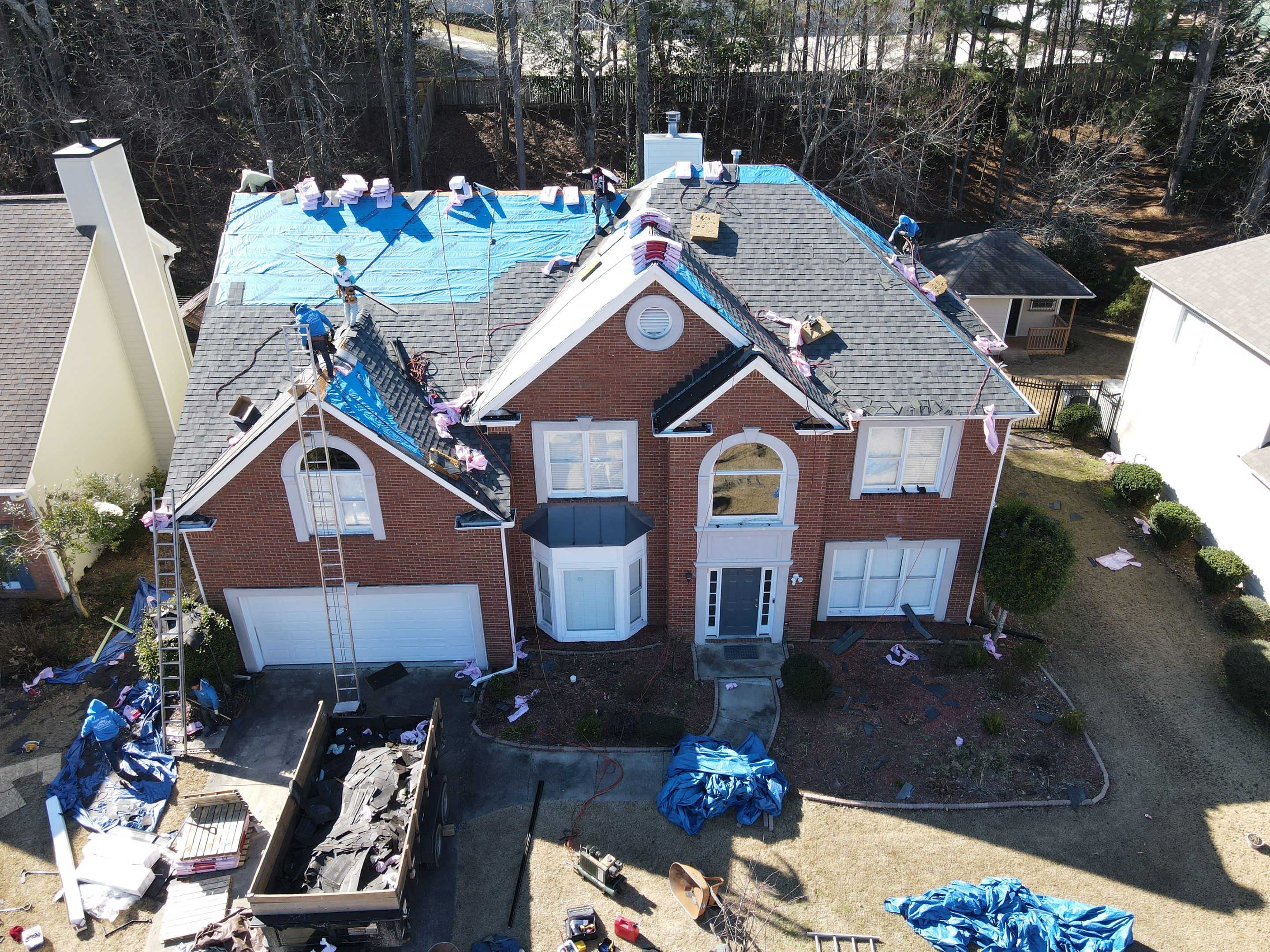 Residential Roofing Installation using Owens Corning by Inspector Roofing and Restoration
