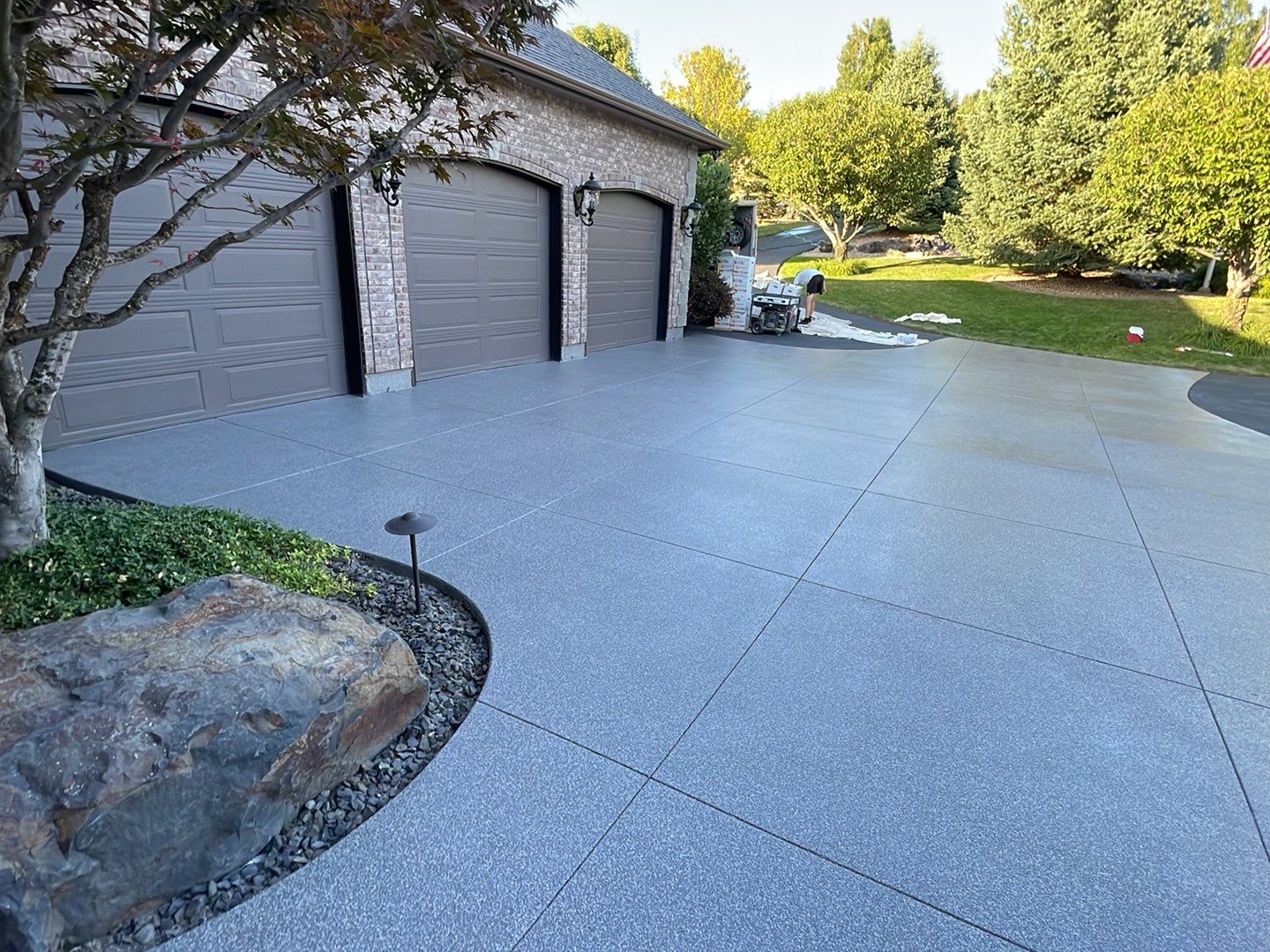 Driveway TransFLOORmation using Greystone 1/8" by Croc Coatings, LLC