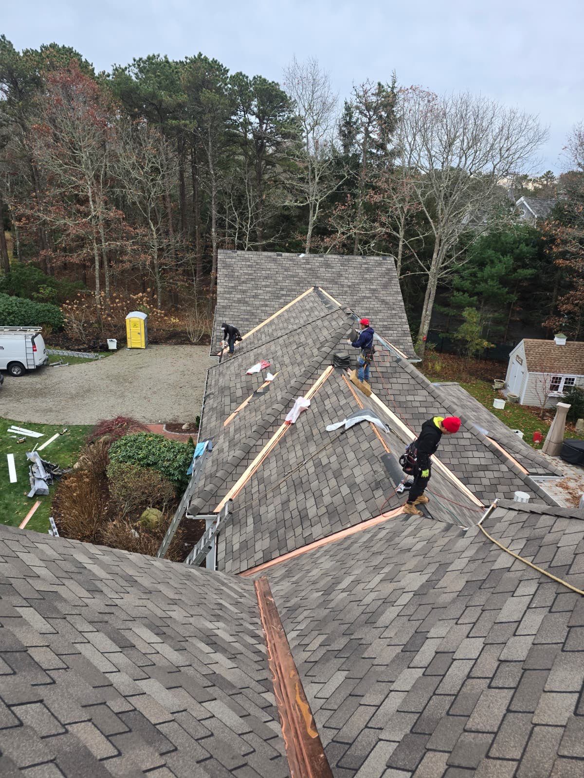 Premium Cedar Shake Roof Replacement Project in Barnstable by Mighty Dog Roofing of Greater Middlesex County