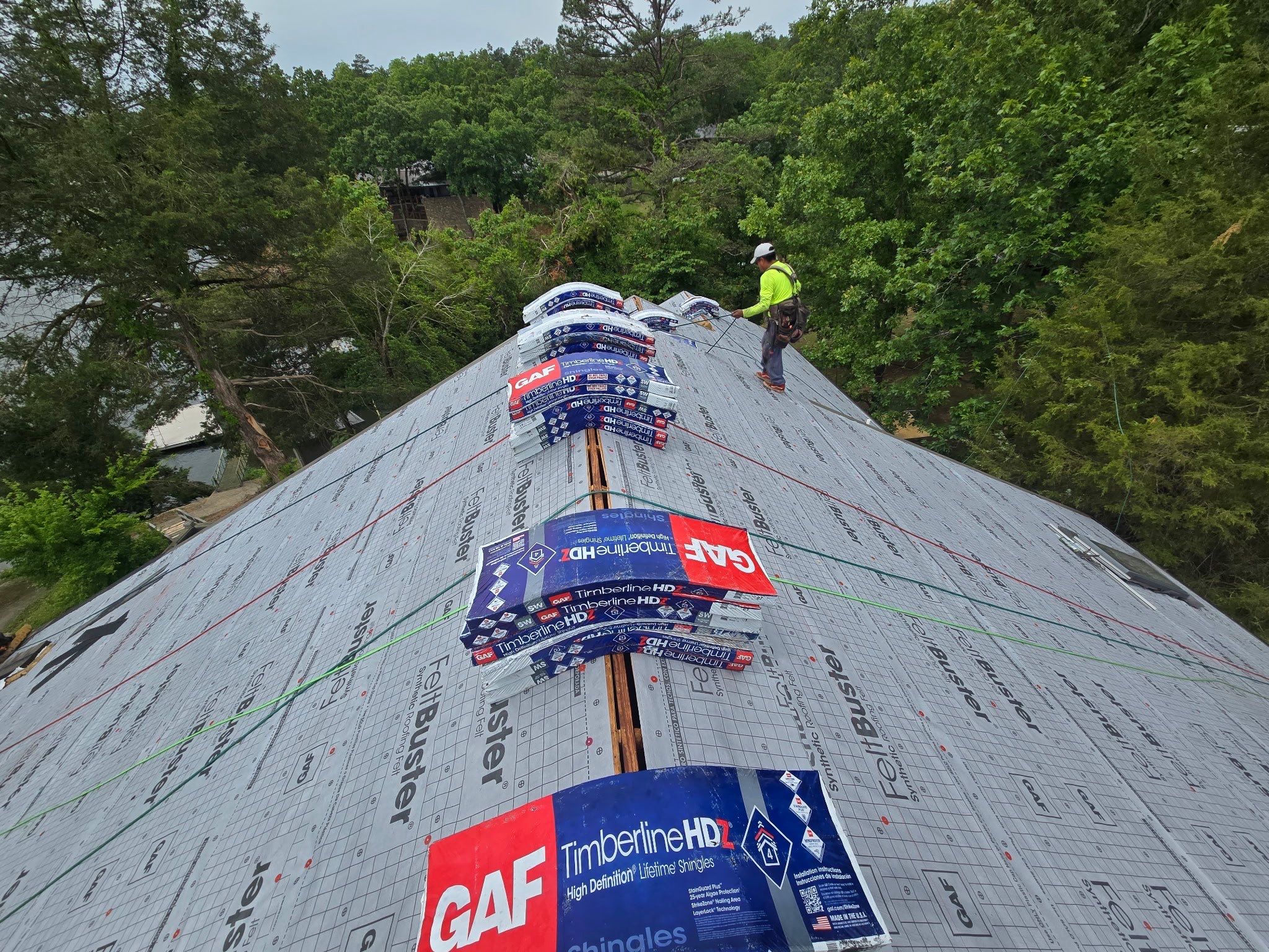 GAF Timberline HDZ Roof Replacement and Skylight Installation in Counce by Revival Roofing Services