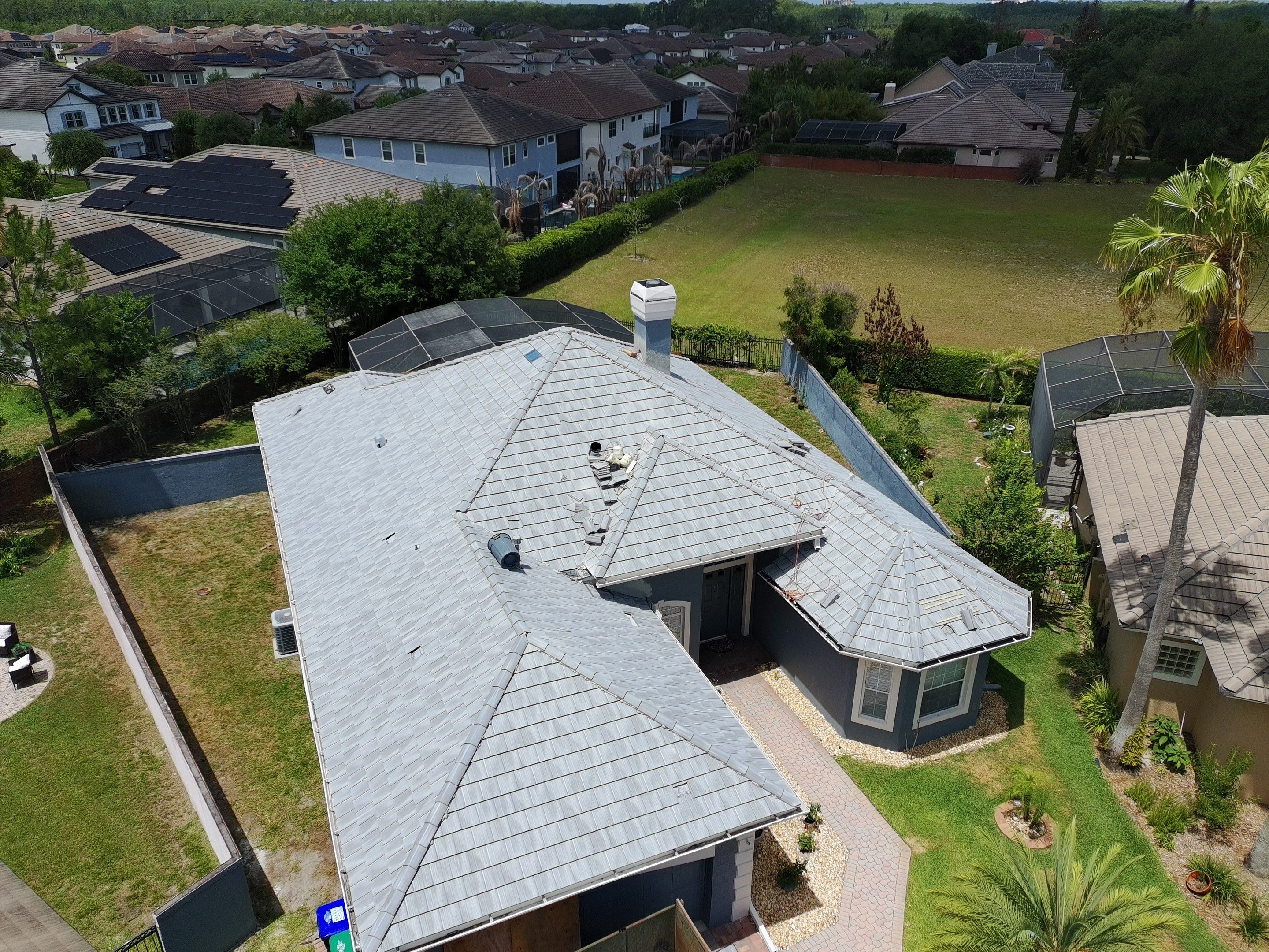 Concrete Tile Roof Replacement Using Polystick TU Plus in Orlando by Fortified Roofing Solutions Corp.