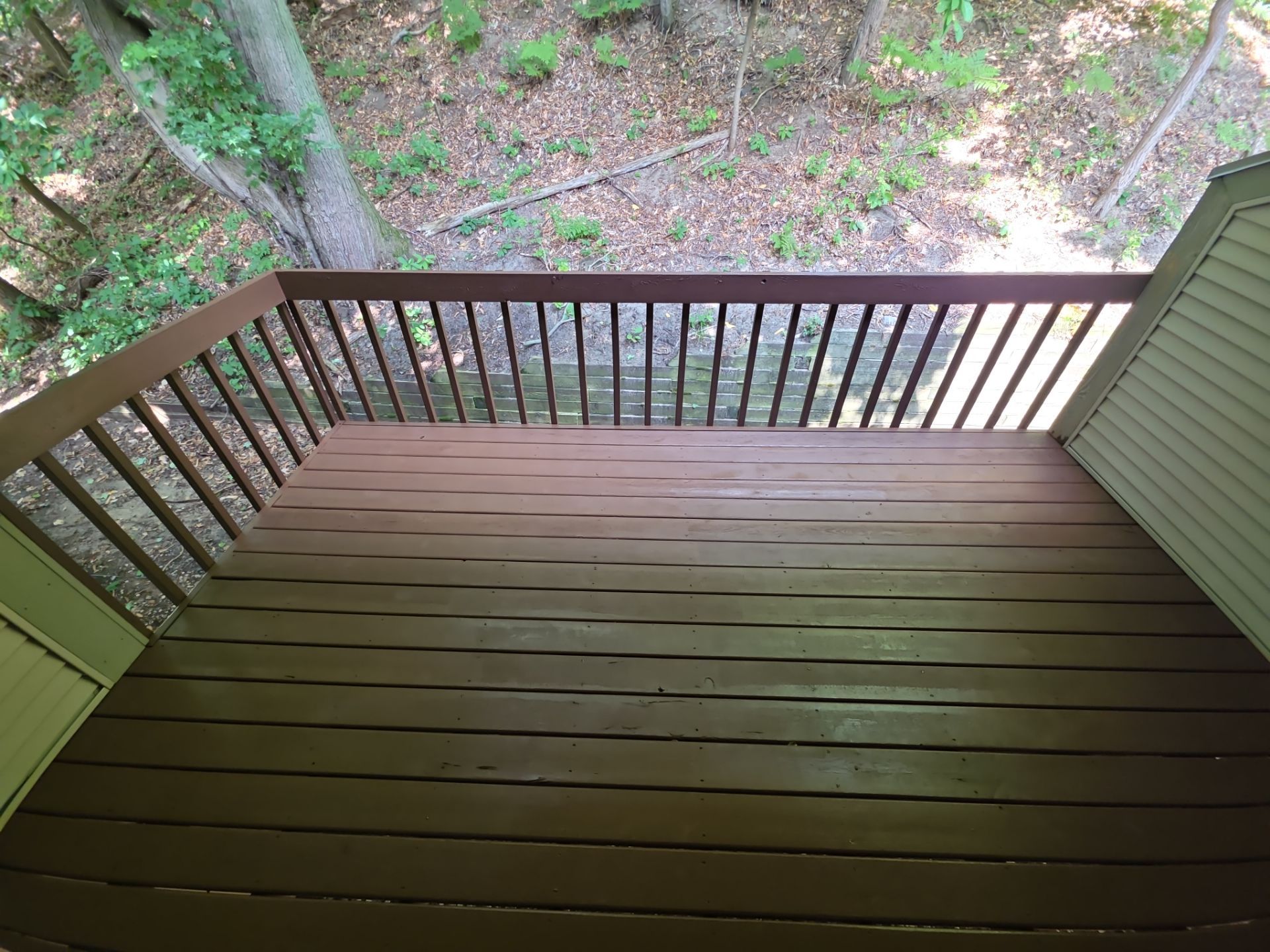 Elevated Wood Deck Restoration and Staining in Spring Lake by Gordon Painting